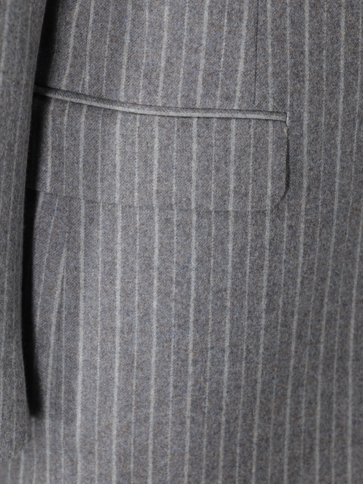Canali Grey Classic Wool-Flannel Multi-Pinstripe Suit