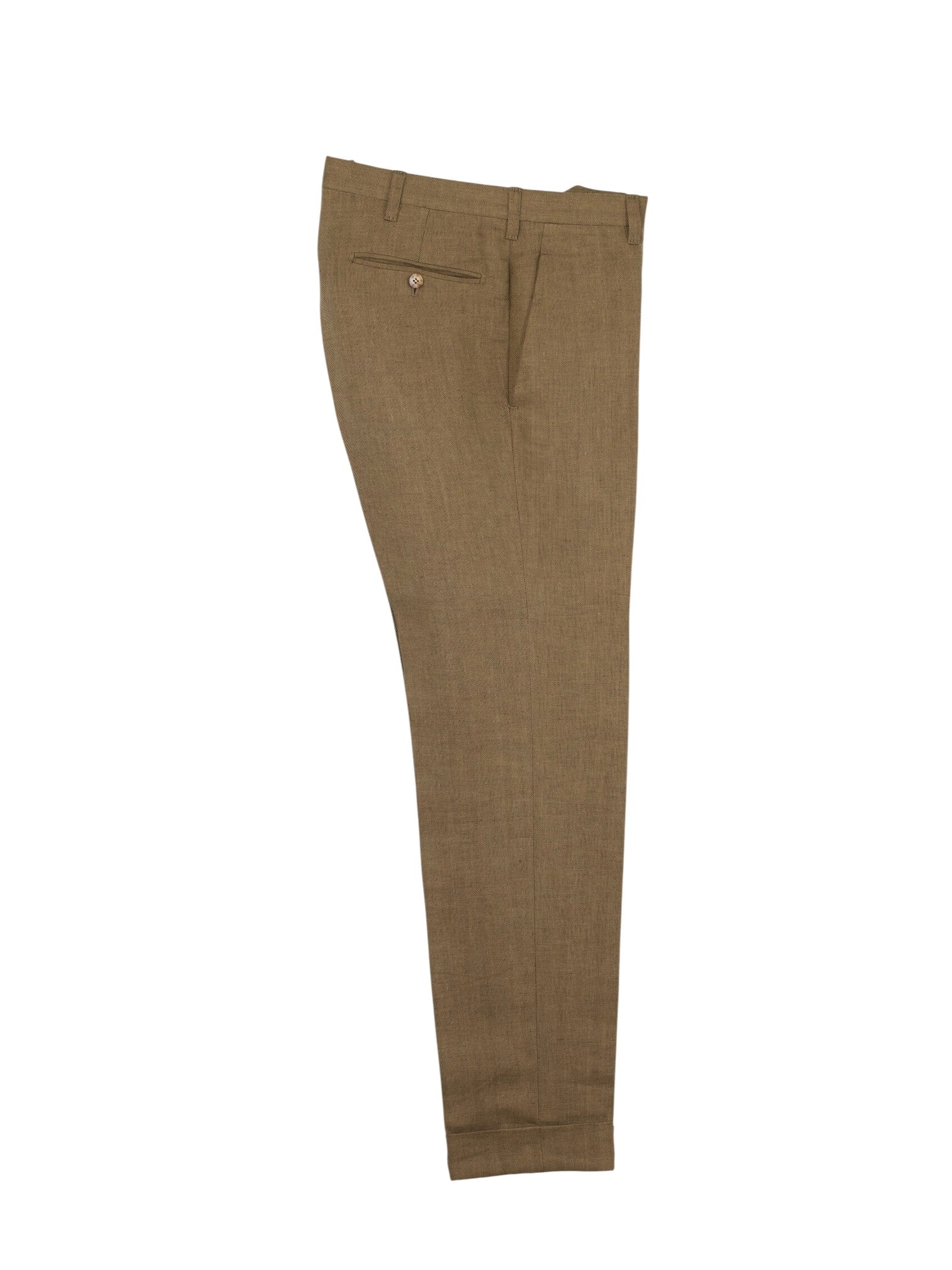 Cesare Attolini Tobacco Brown Pure-Linen Herringbone Summer Suit