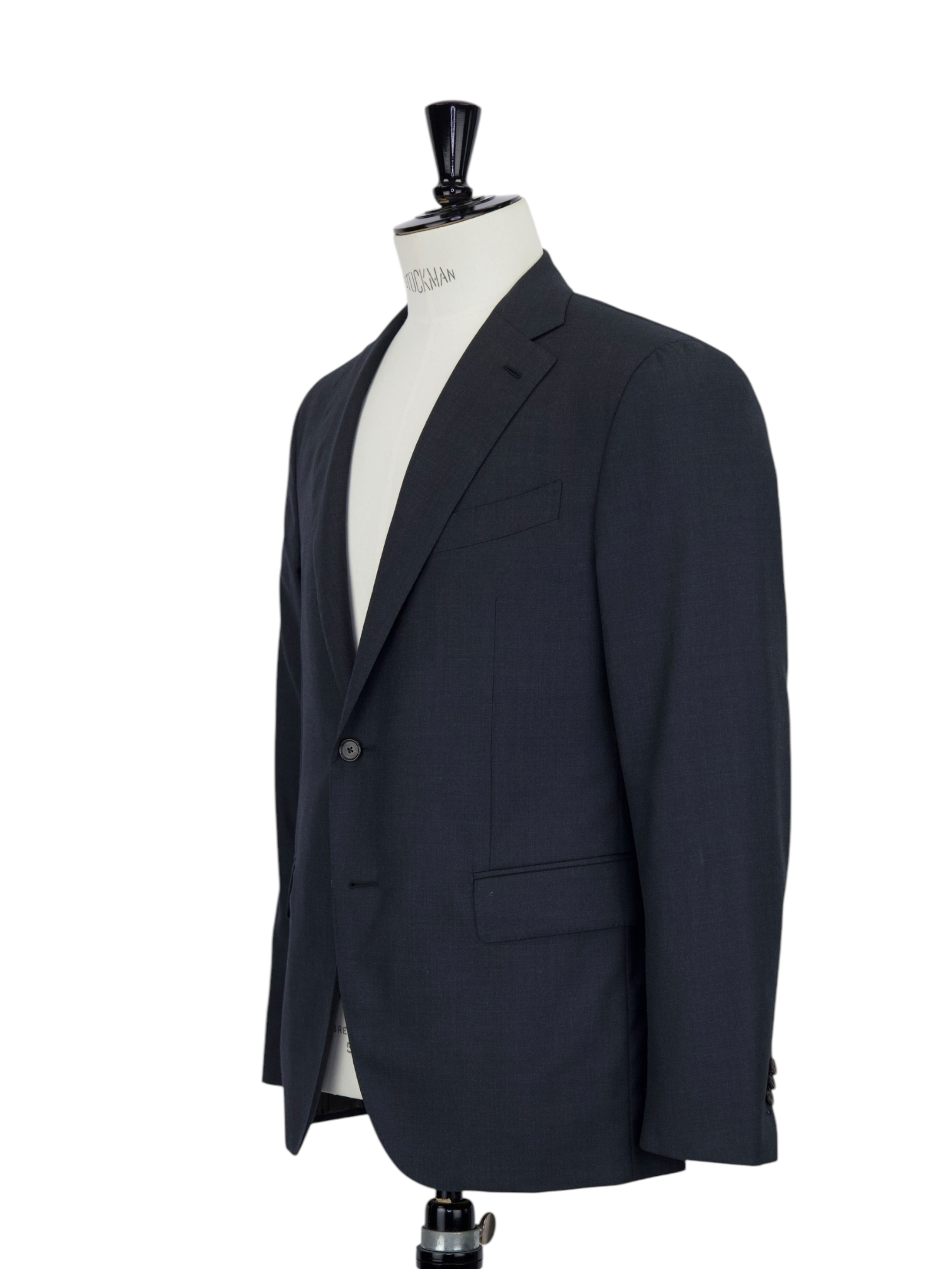 Caruso Charcoal "Superfine Cloth" Twill Boheme Suit + Extra Trousers