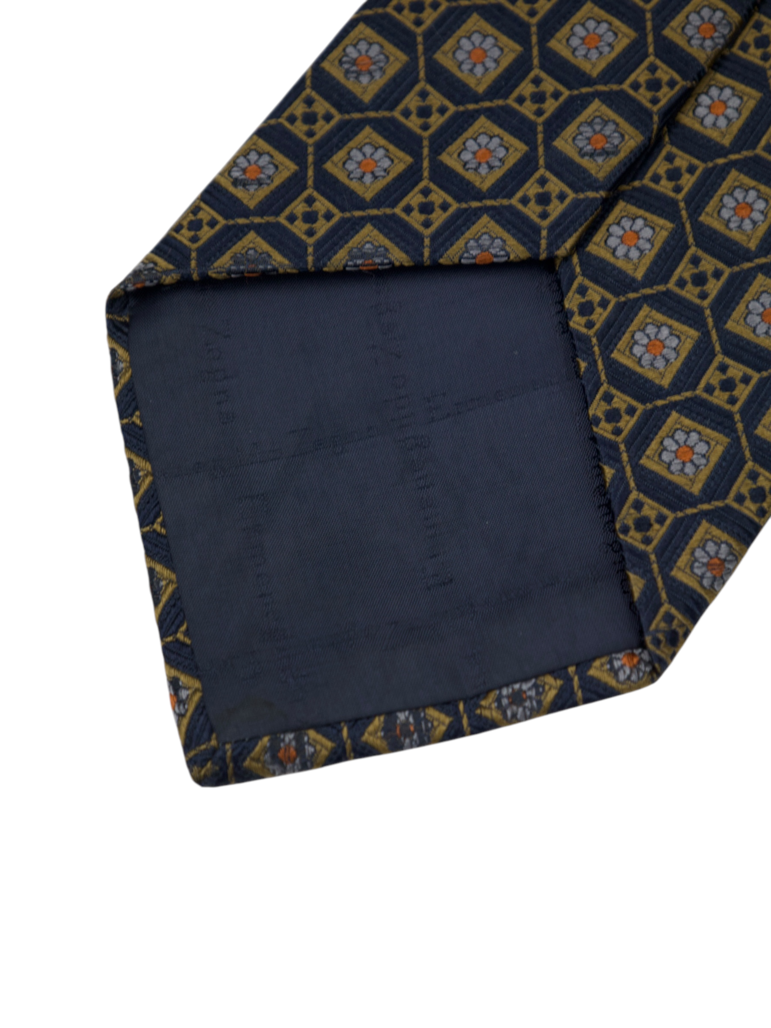 Ermenegildo Zegna Vintage Art-Deco Geometric Silk Tie