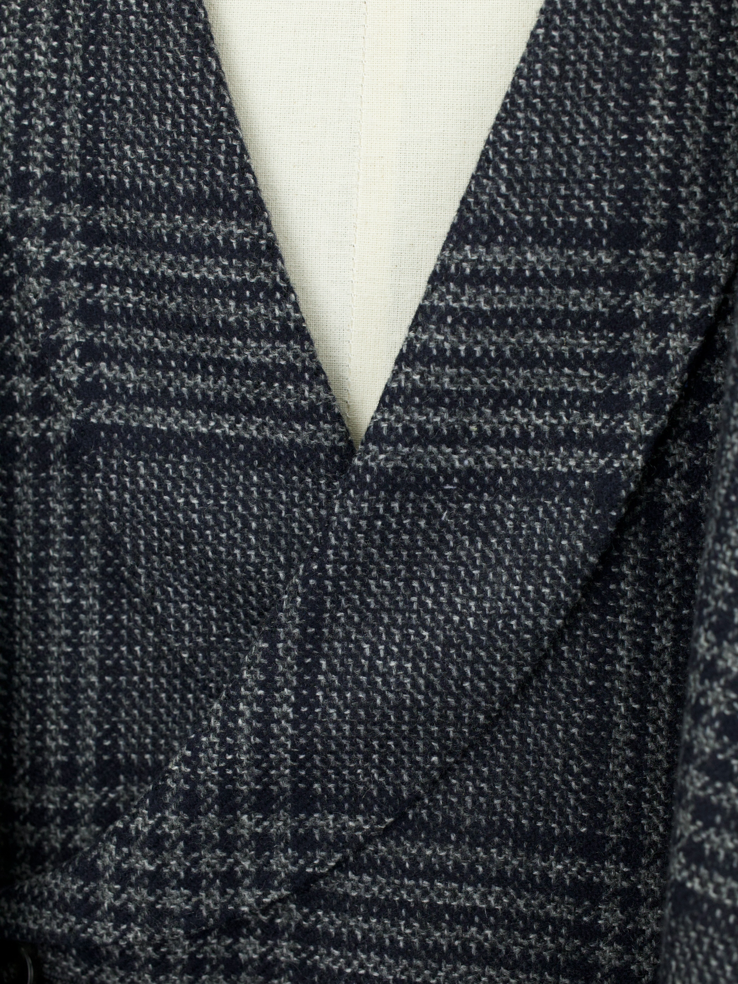 Cesare Attolini Grey Pure Cashmere Prince de Galles Waistcoat