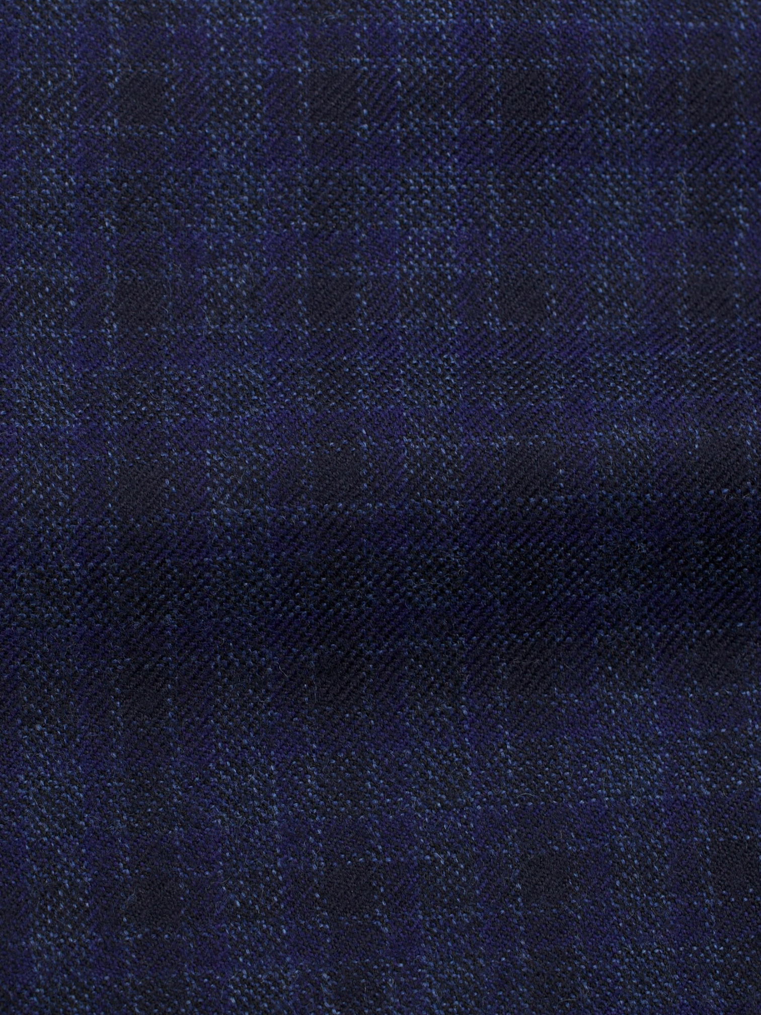 Brioni Dark Blue Brushed-Wool Checkered Brunico jacket
