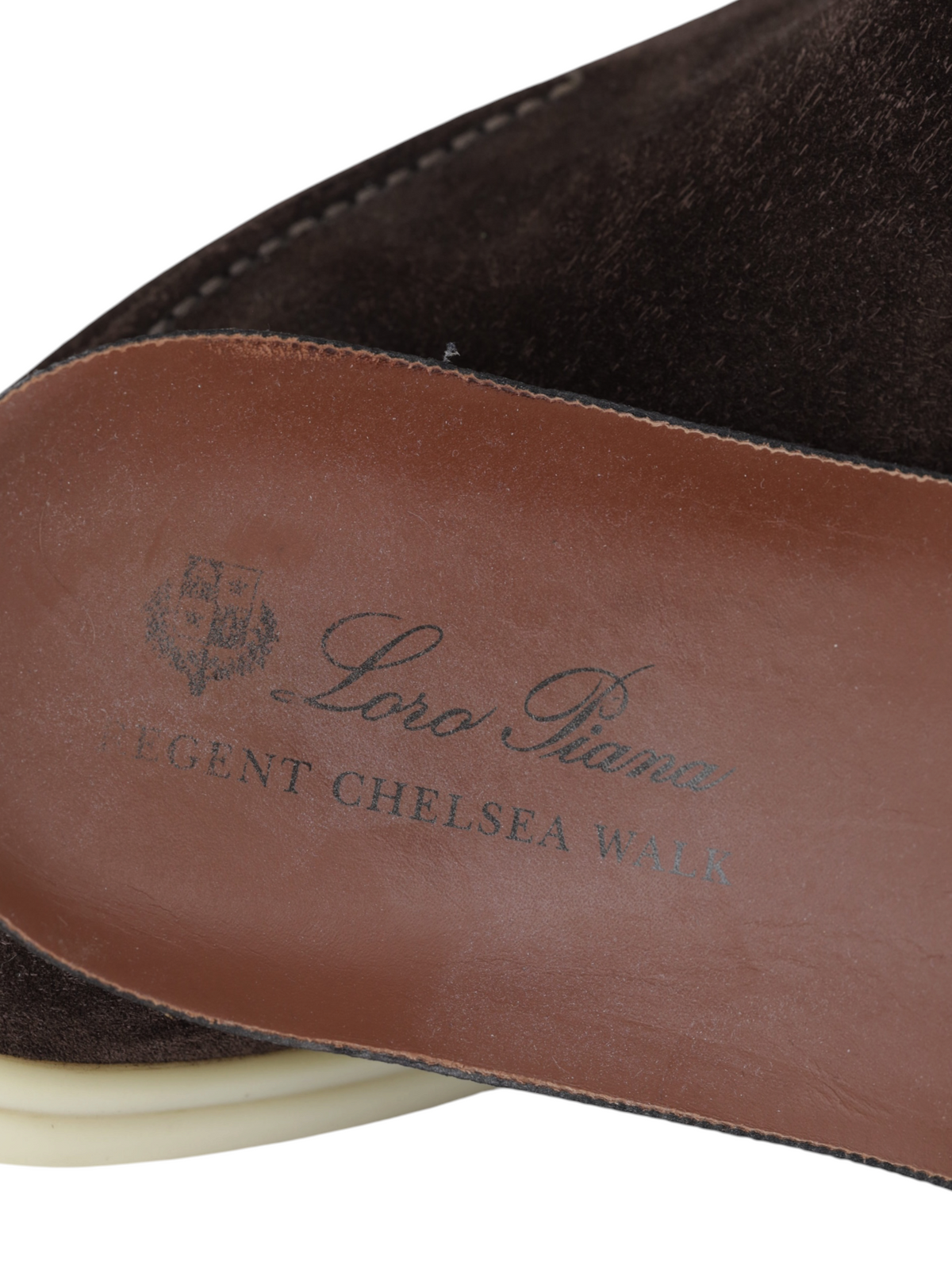 Loro Piana Dark Brown Suede Regent Chelsea Walk Boots