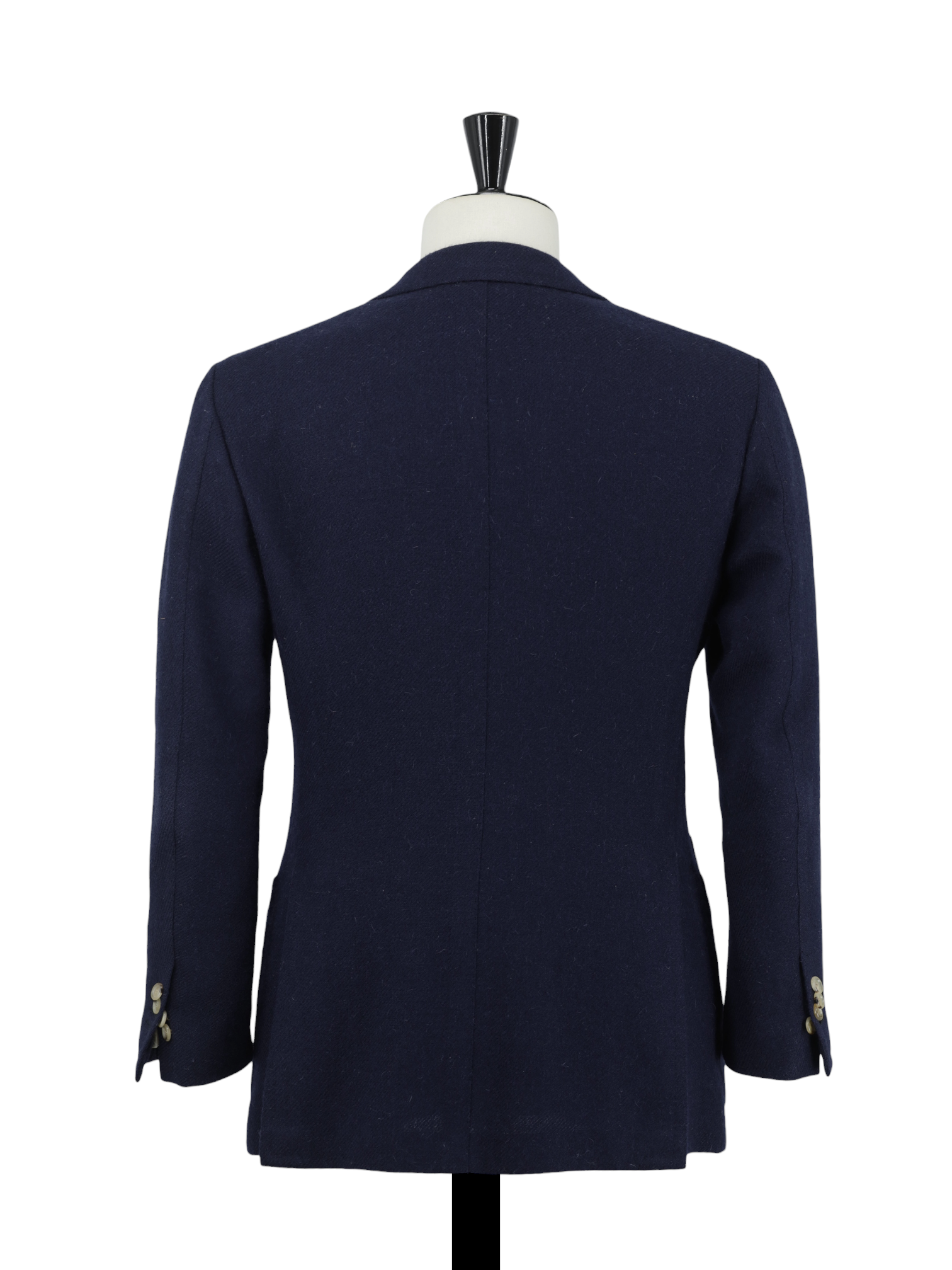 Cesare Attolini Dark Blue Tweed-Wool Unlined Neapolitan Jacket