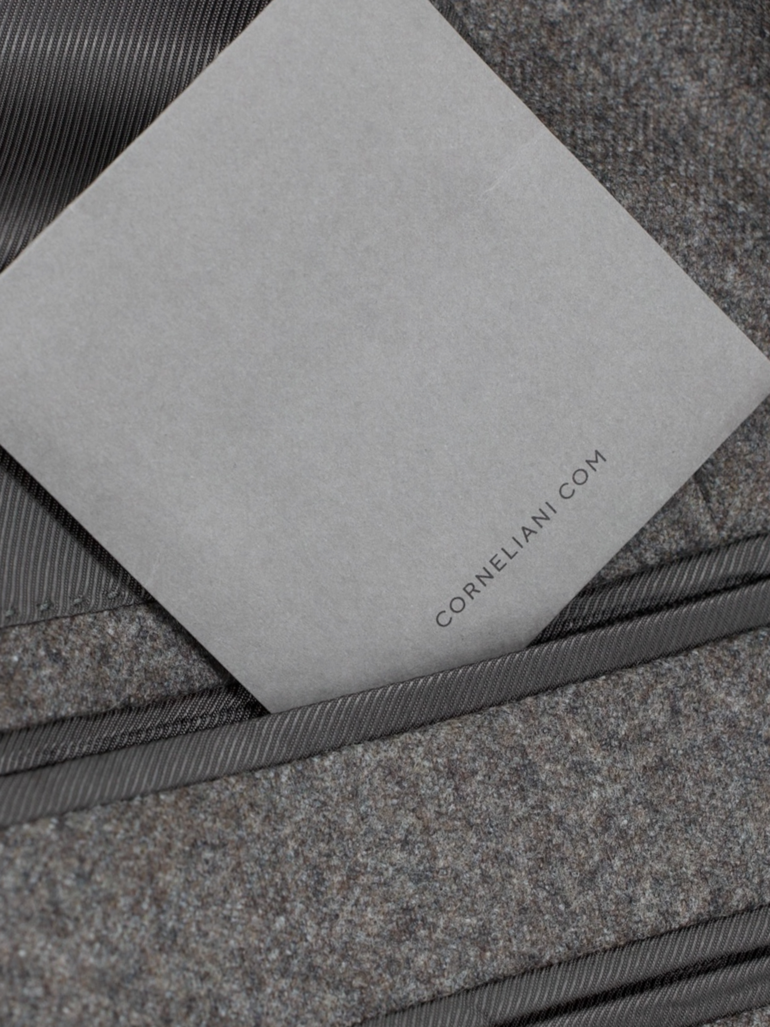 Corneliani Warm Grey Double-Breasted 18.75-Micron Wool Gate Jacket