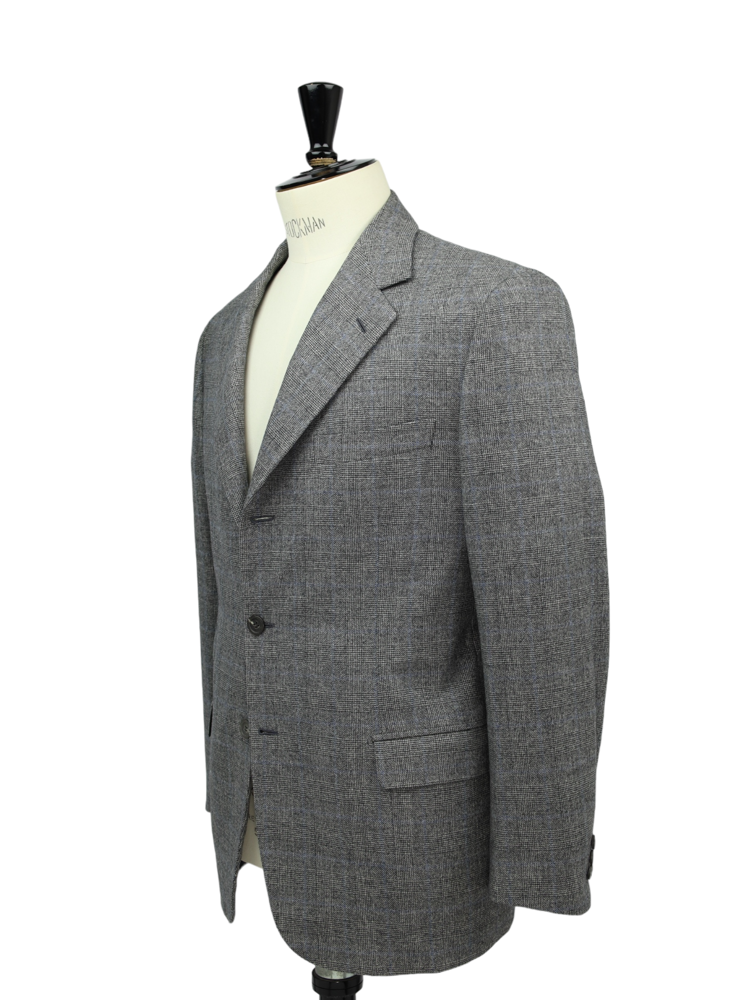Brioni Grey Prince of Wales Check Flannel Nomentano Suit