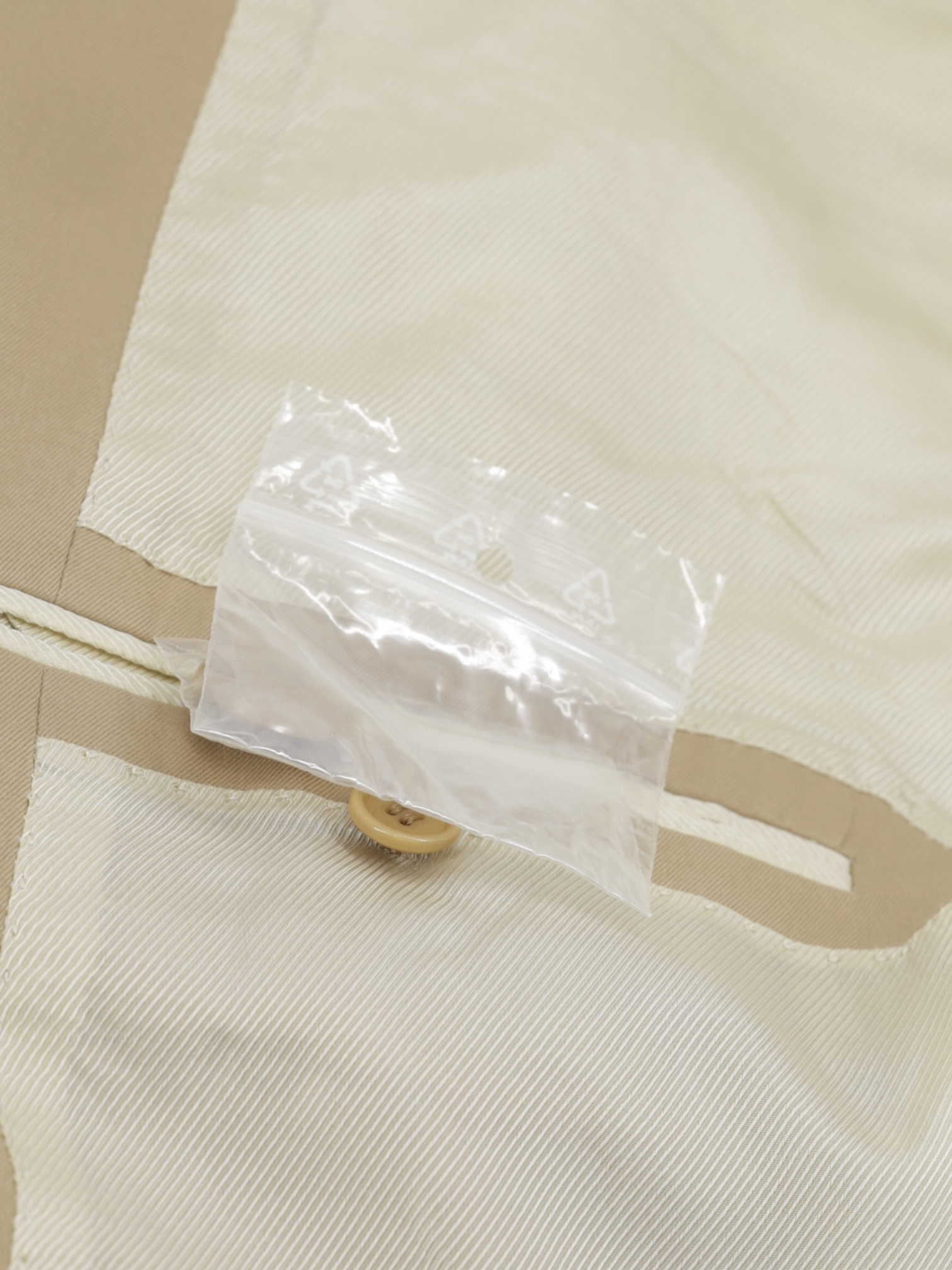 Cesare Attolini Beige Cotton & Cashmere Twill Summer Jacket