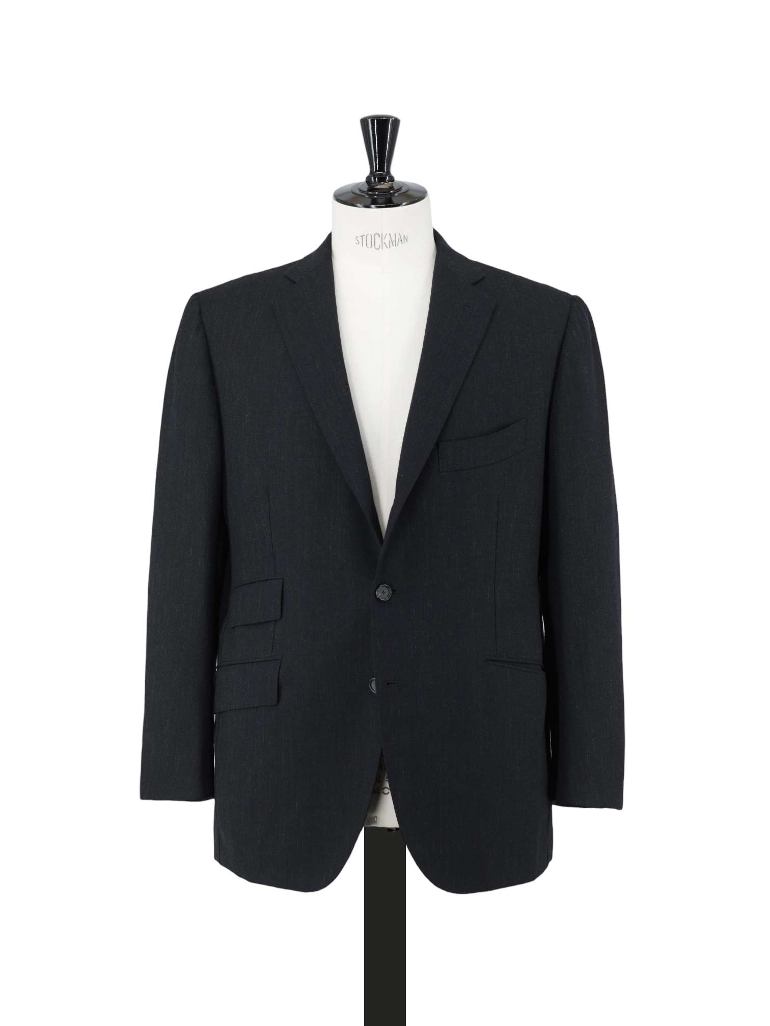 Cesare Attolini Anthracite Cool-Wool Speckled Pattern Suit