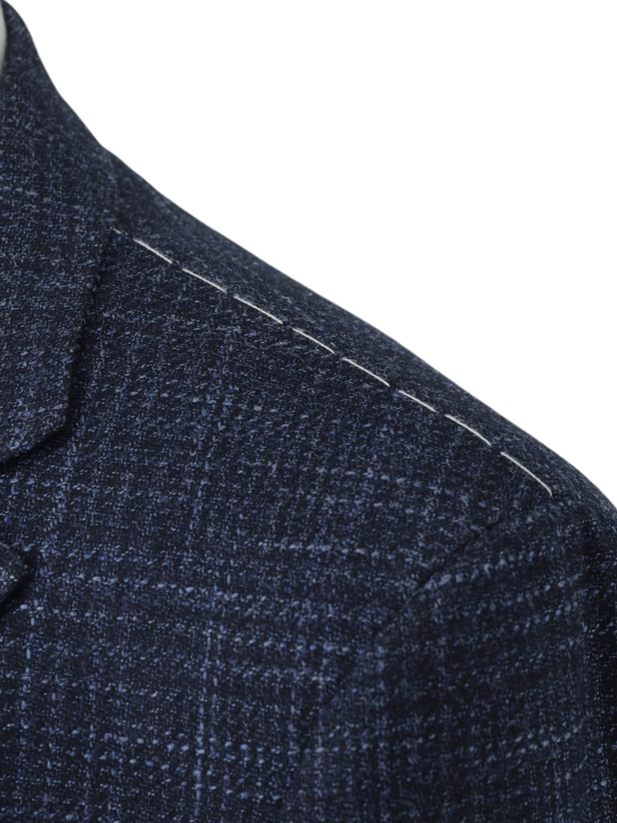 Ermenegildo Zegna Dark Blue Wool, Silk & Cashmere "Winter Crossover" Checkered Jacket