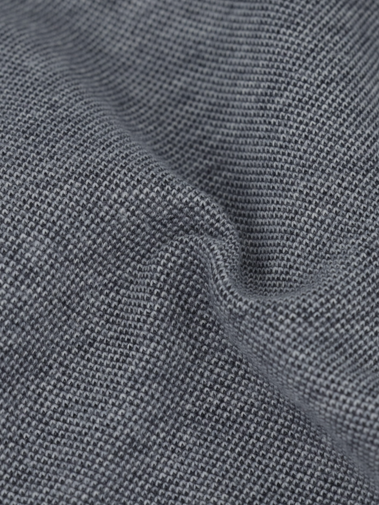 Loro Piana Grey Cotton Piqué Knitted Popover Shirt