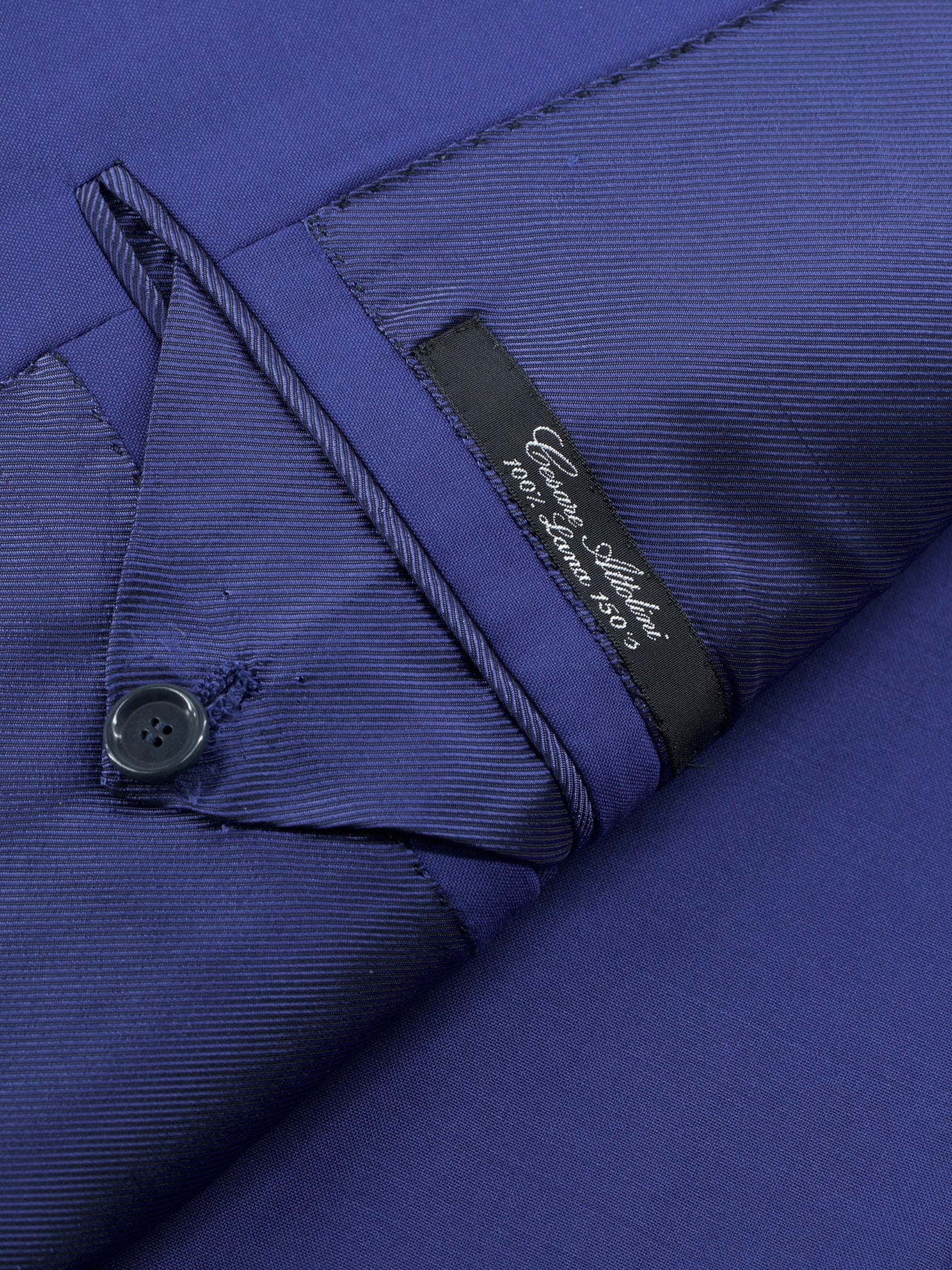 Cesare Attolini Neapolitan Blue Super 150's Wool Twill Jacket