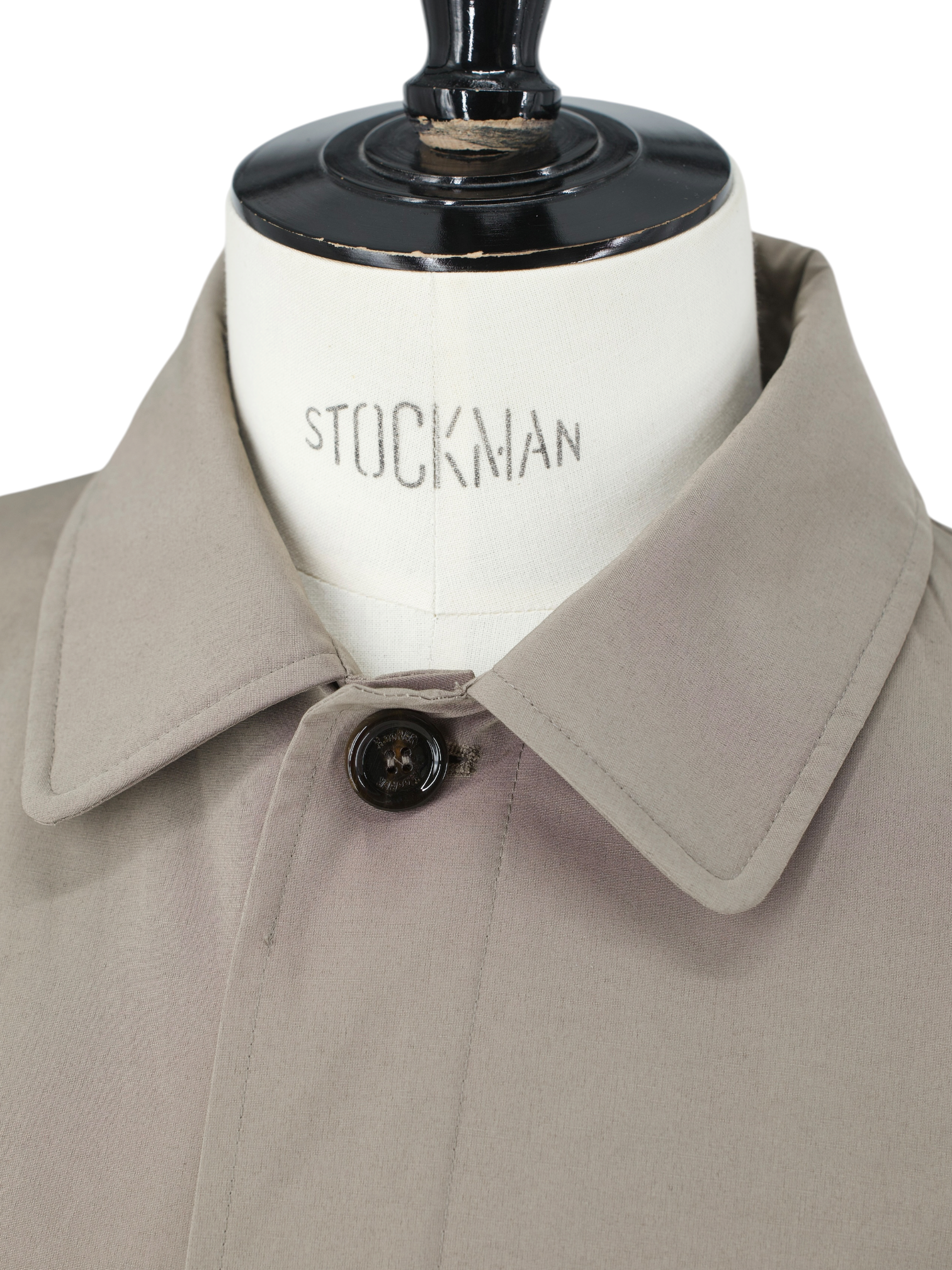 MooRER Greige Waterrepellent "Vittor-WM" Summer Overcoat