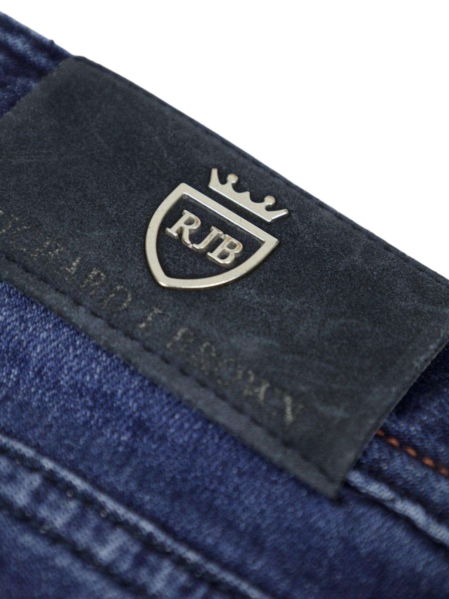 Richard J. Brown Dark Blue Cotton & Cashmere Denim Jeans