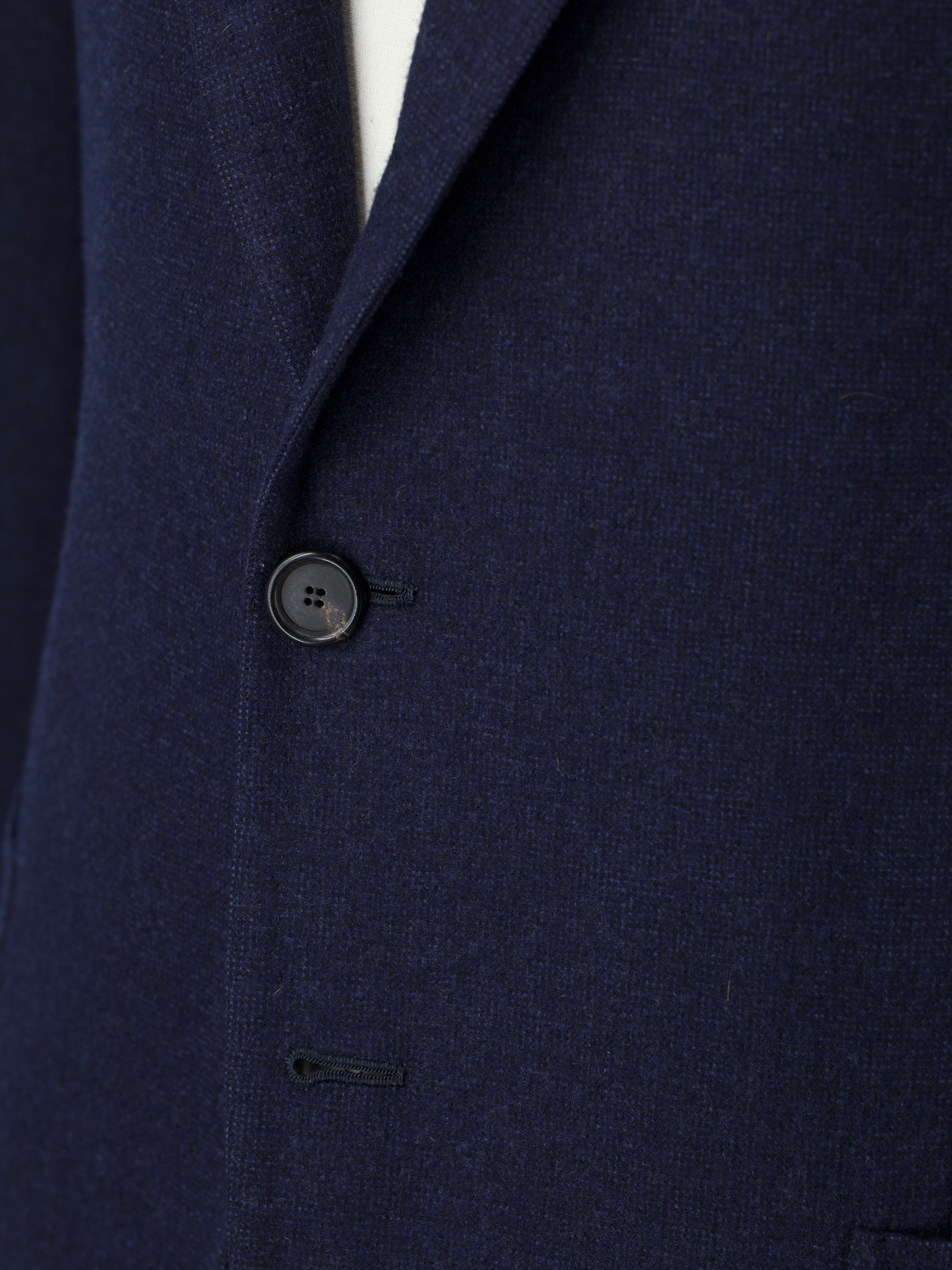 Cesare Attolini Navy Golden-Bale Merino Wool Blazer Jacket