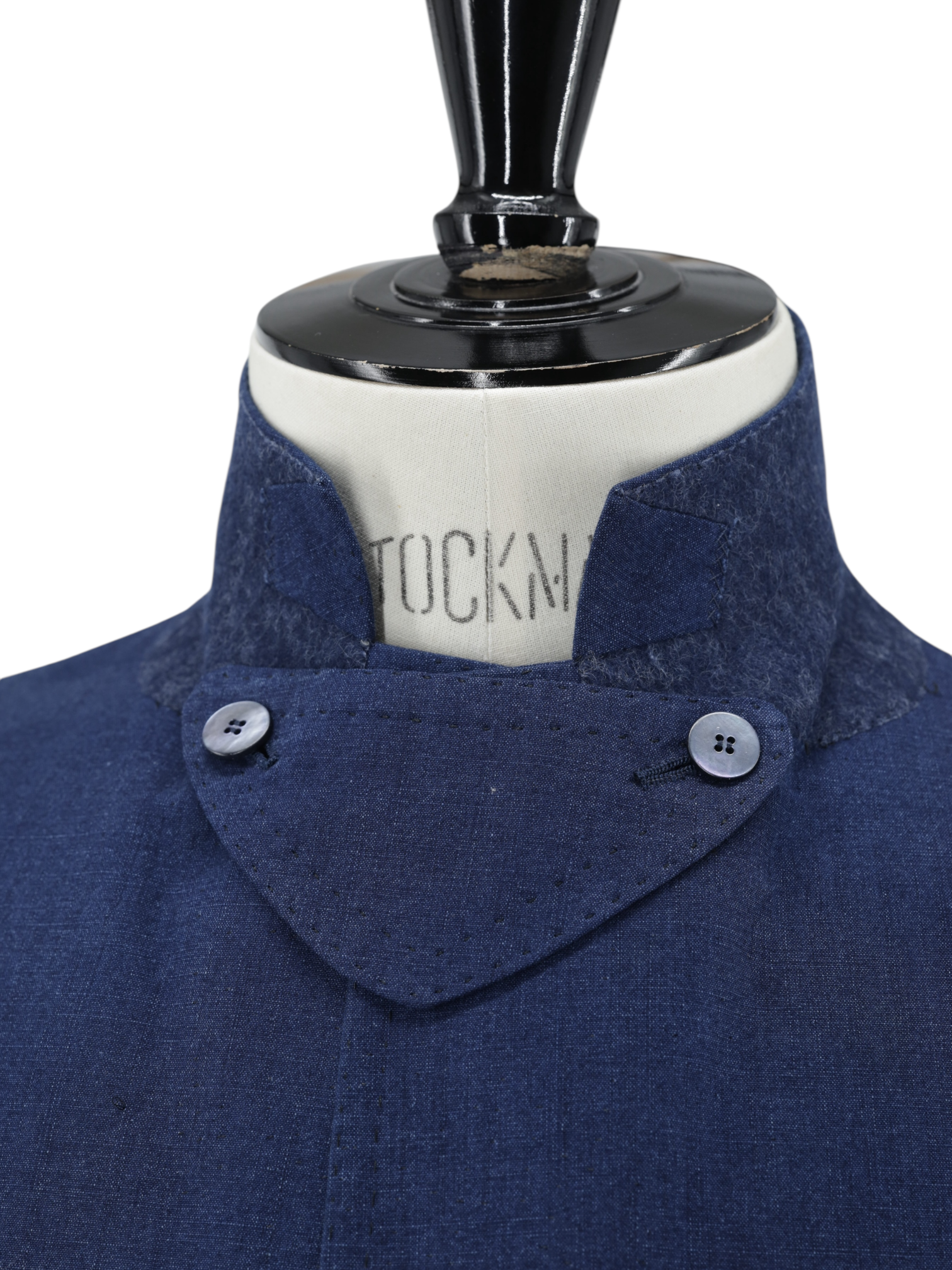 Cesare Attolini Neapolitan Blue Cotton Sahariana Summer Jacket