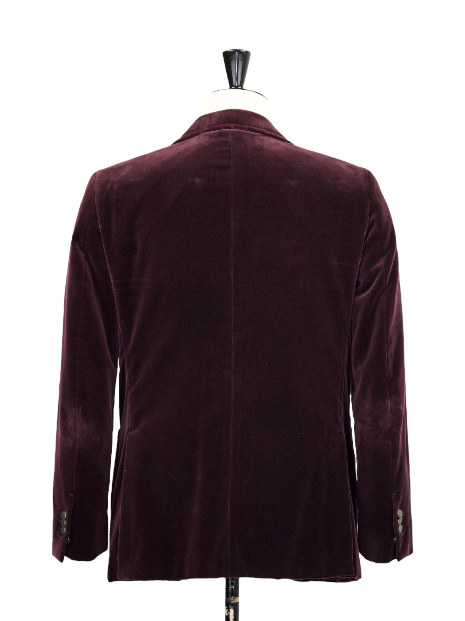 Ermenegildo Zegna Aubergine Pure-Cotton Velvet "Manhattan" Jacket