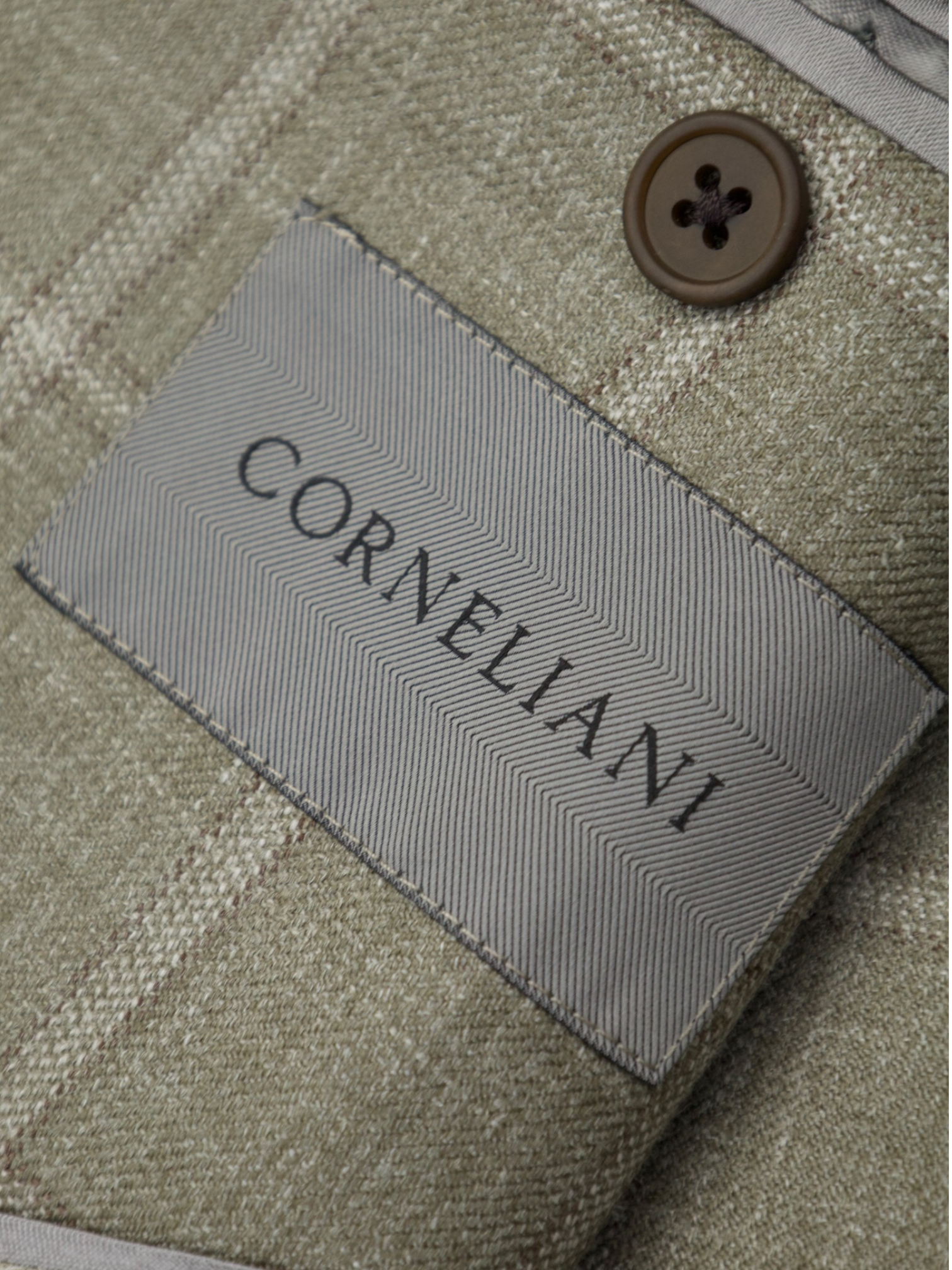 Corneliani taupe ruitjasje