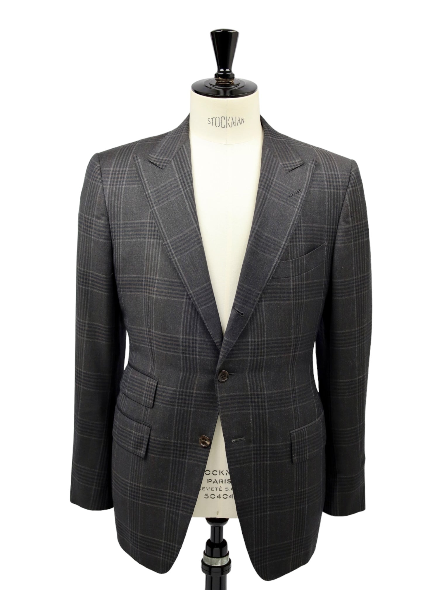 Tom Ford Dark Brown Glenplaid Suit