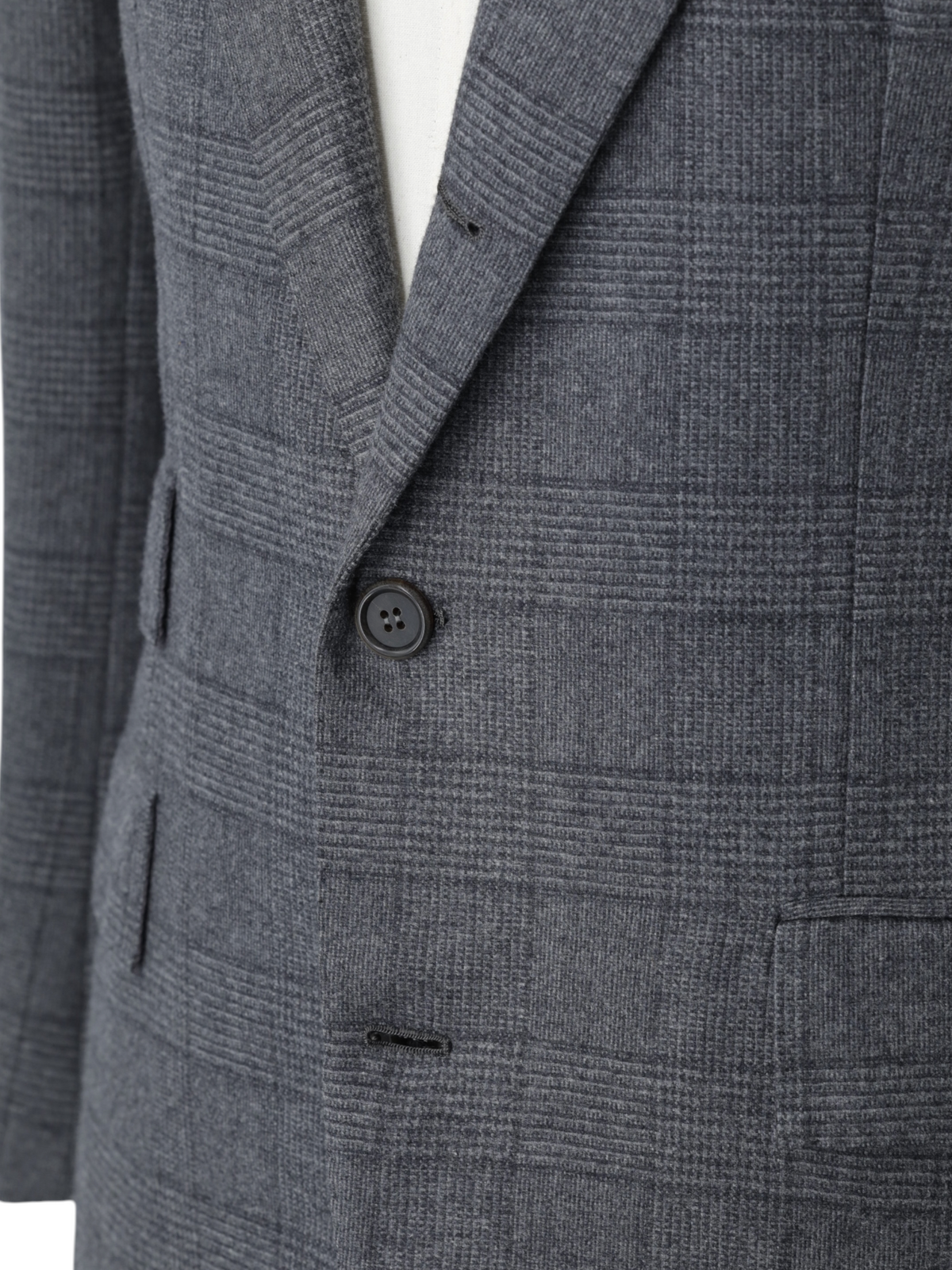 Orazio Luciano Warm Grey Wool & Cashmere Flannel Prince of Wales Suit
