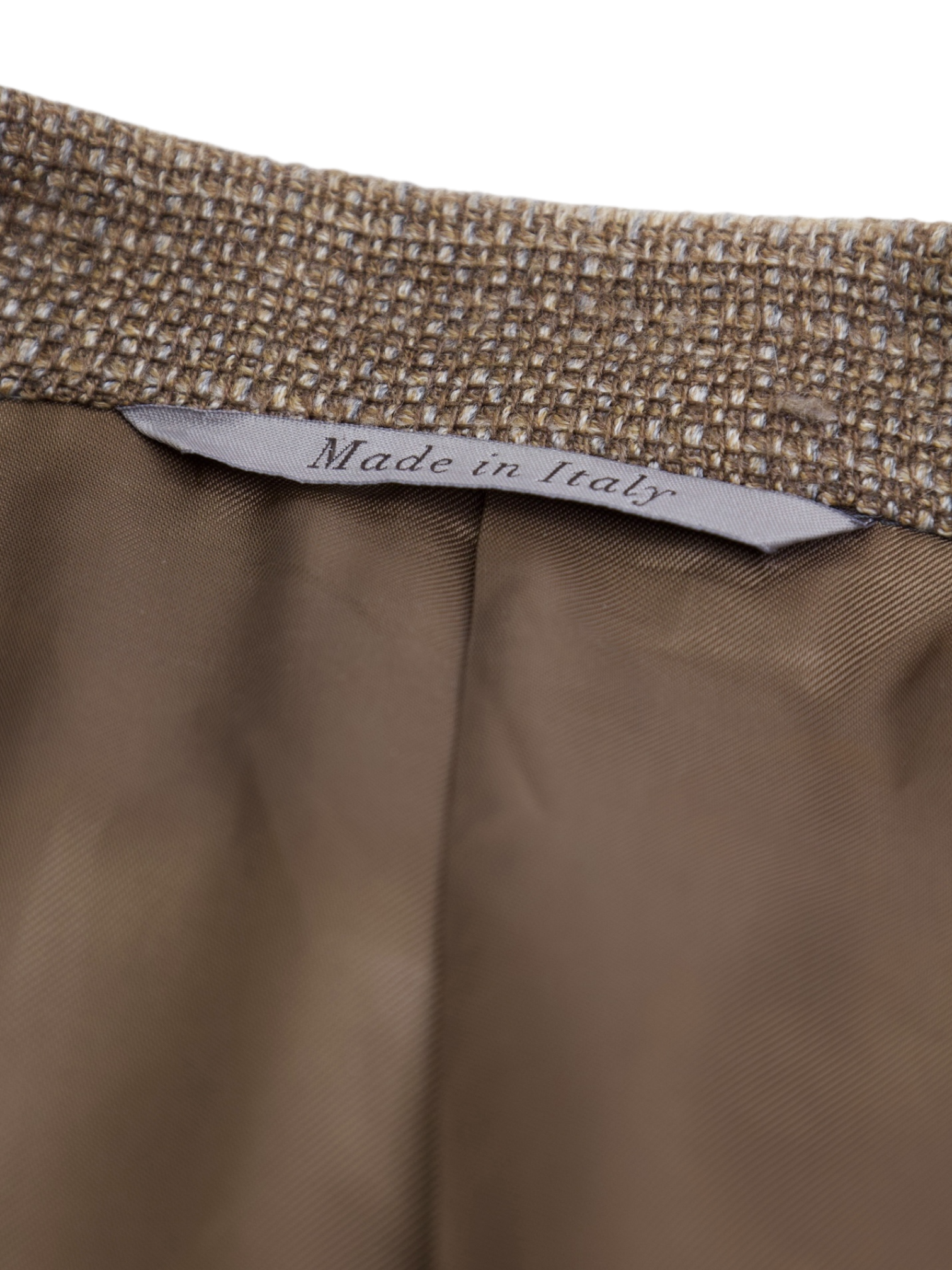 Canali Brown Wool Micro-Structure Jacket