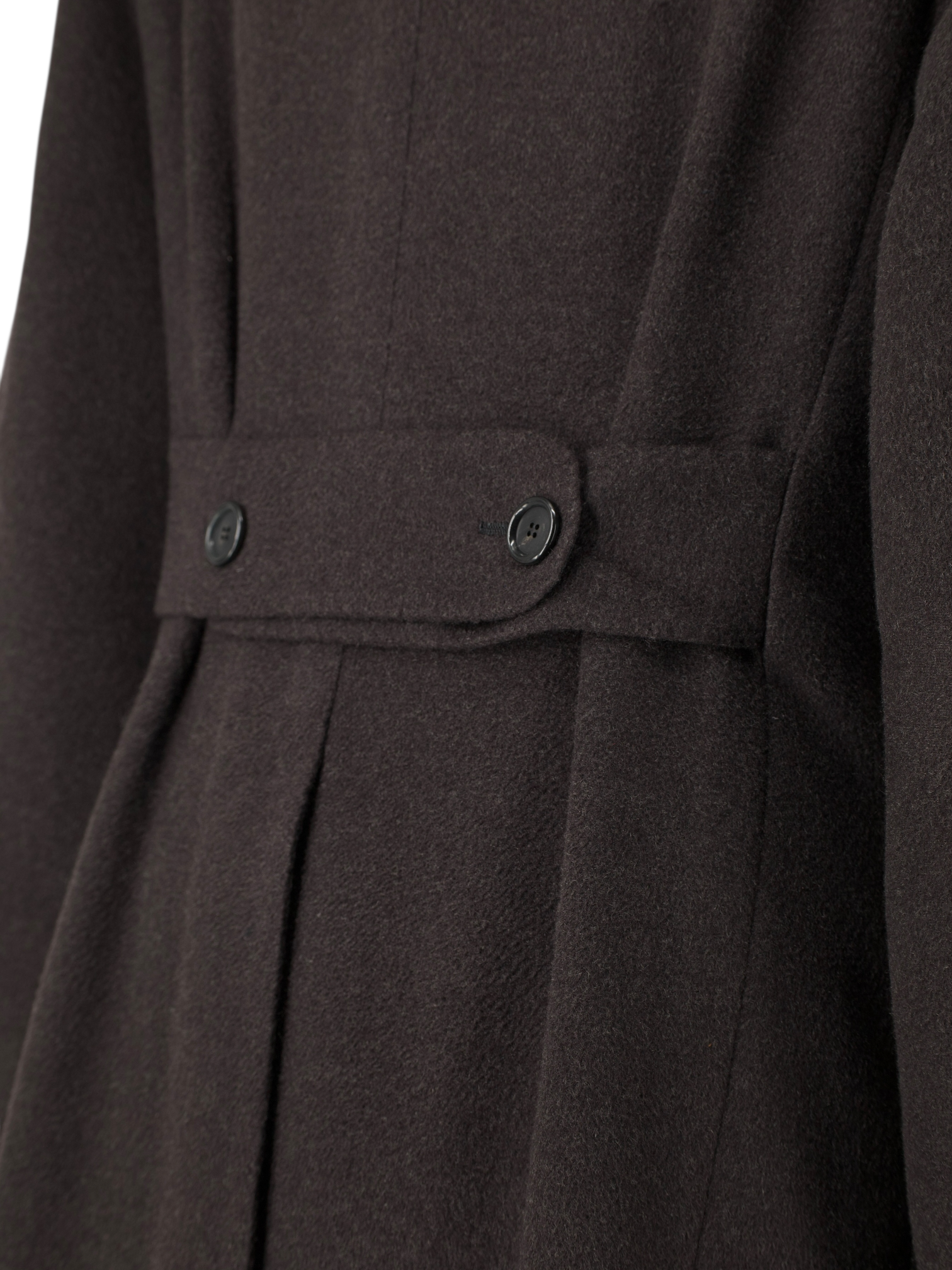Cesare Attolini Deep Dark-Brown Pure Cashmere Sartorial Polo Coat