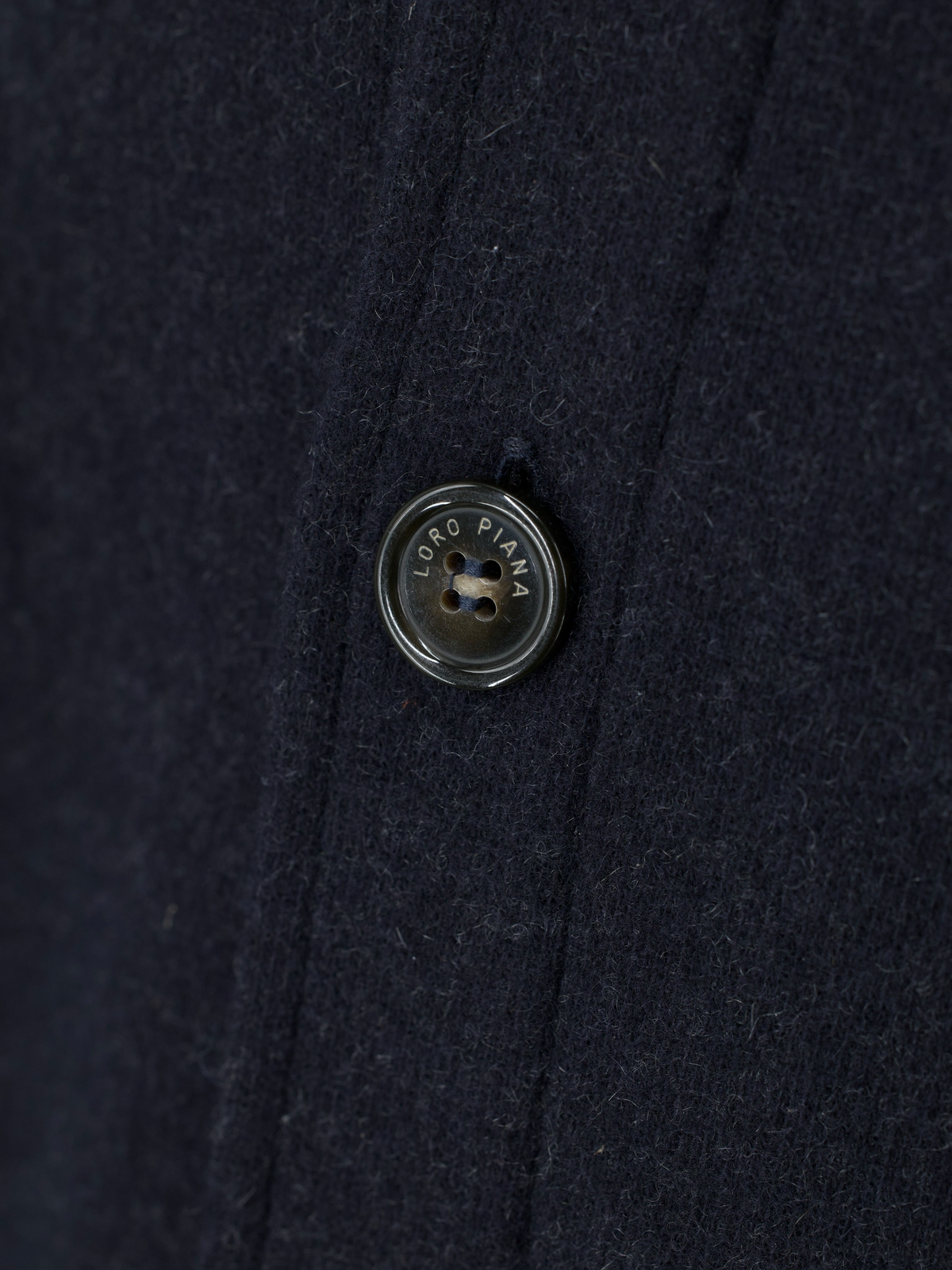 Loro Piana Navy Jersey Novalis Cashmere Overshirt Jacket