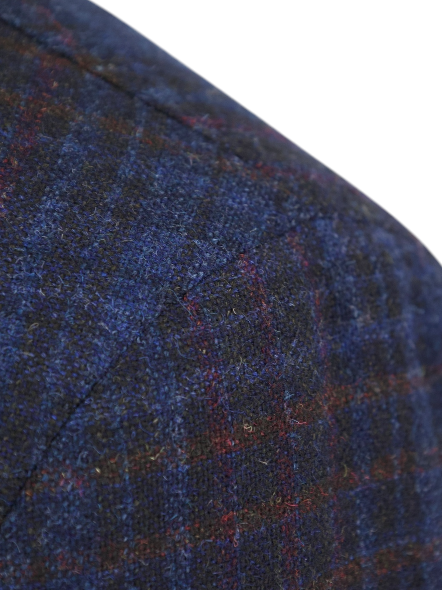 Ermenegildo Zegna Dark Blue & Purple Wool, Alpaca & Cashmere "Trofeo Tweed" Jacket