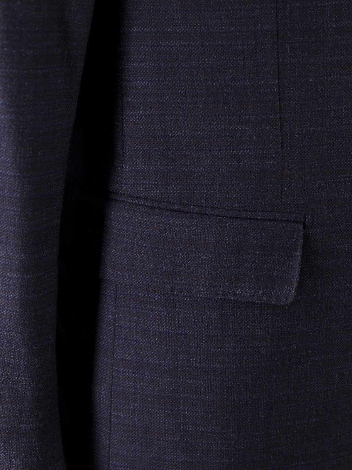Ermenegildo Zegna Navy & Burgundy Wool-Silk Blend Milano Easy Jacket