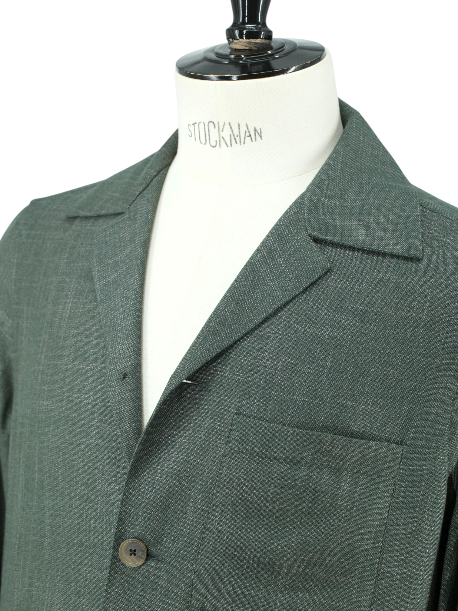 100 Hands Sage Green Huddersfield Bamboo Pinpoint Overshirt