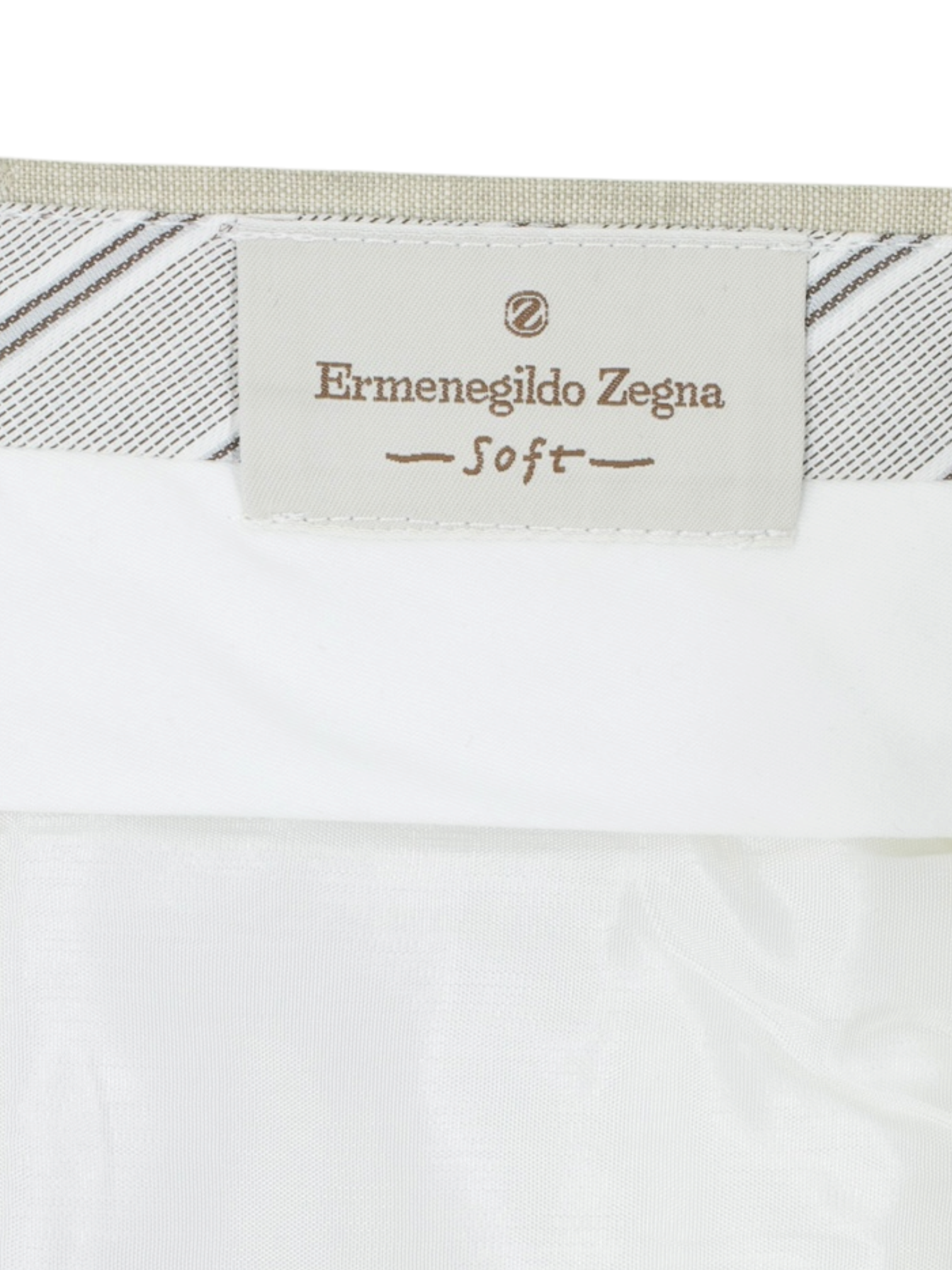 Ermenegildo Zegna "Soft" Light Brown Pure Linen Summer Trousers