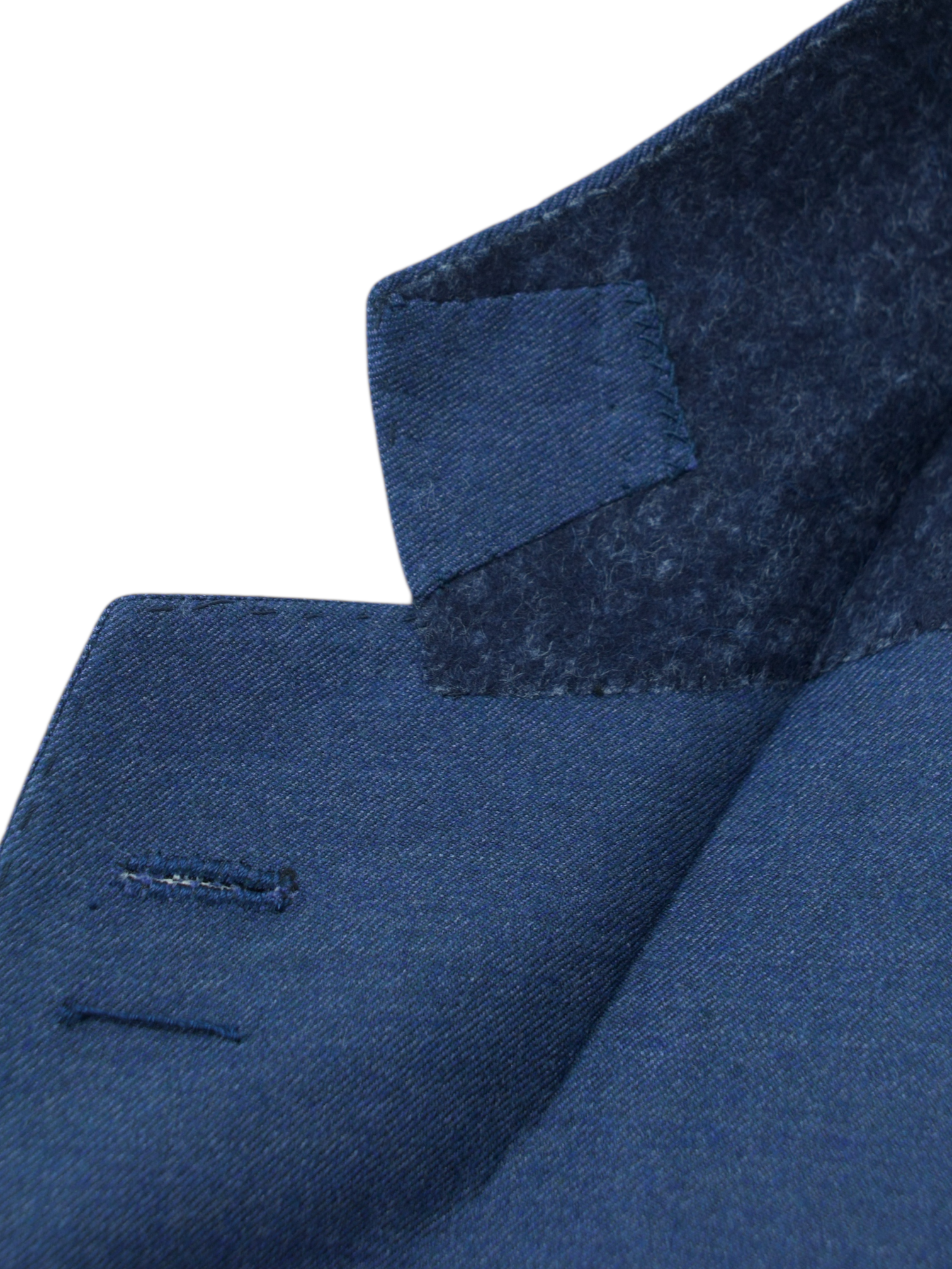 Cesare Attolini Blue Wool, Silk & Vicuña Twill Connaisseur Jacket