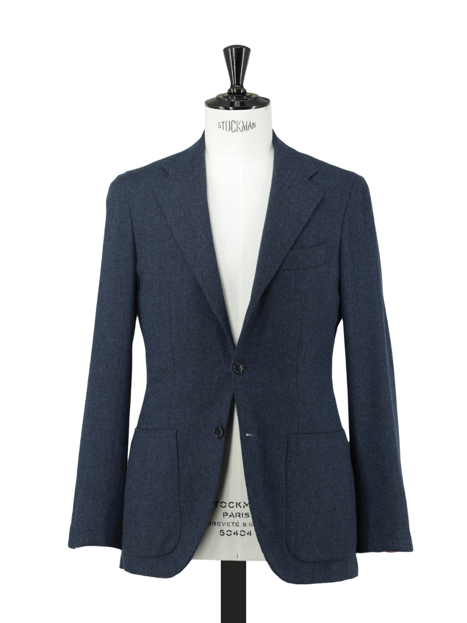 Kiton Dark Teal Pure-Cashmere Herringbone "Cipa 1960" Jacket