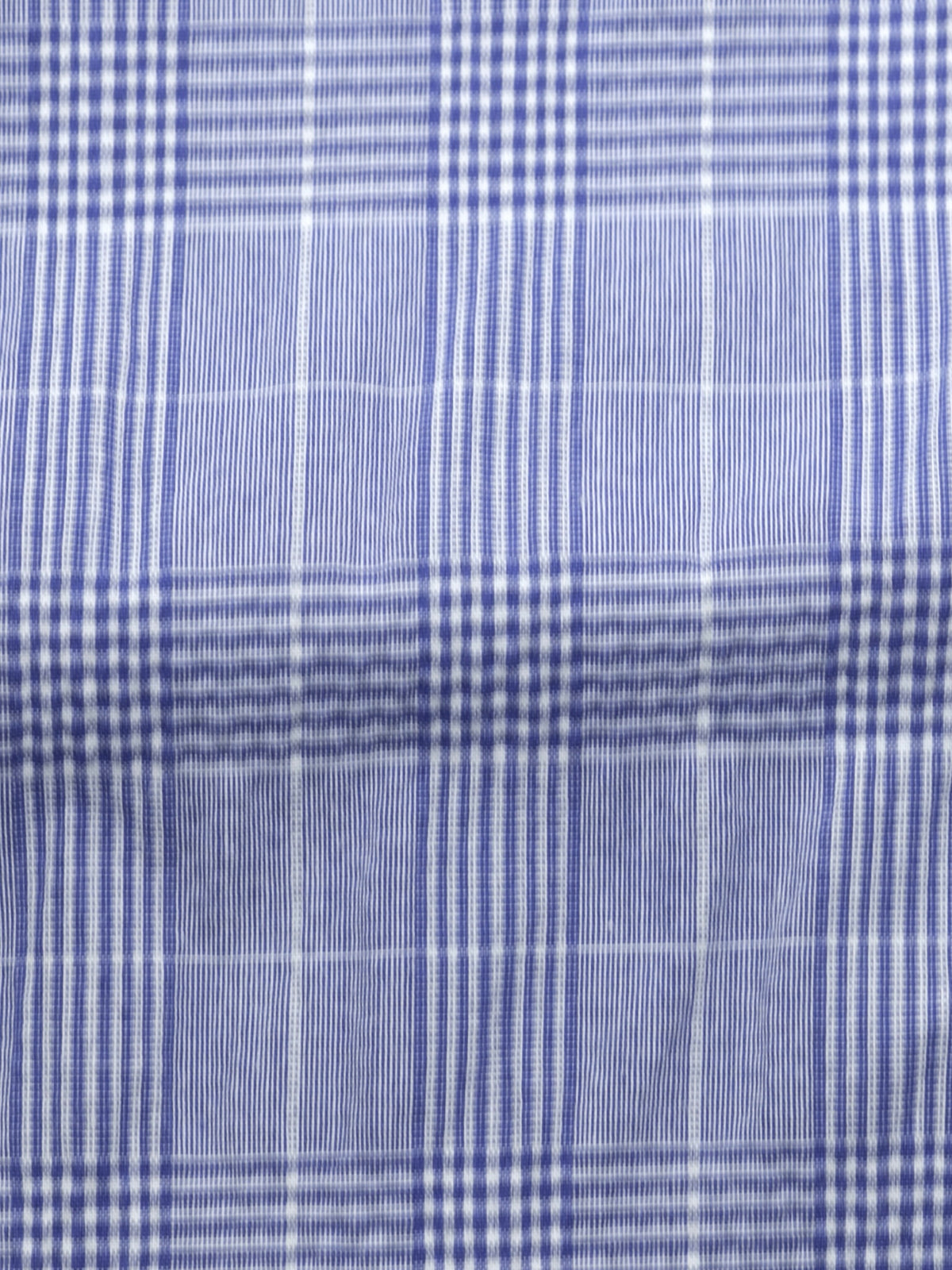 Ralph Lauren Light Blue Seerucker-Inspired Cotton-Stretch Checkered Jacket