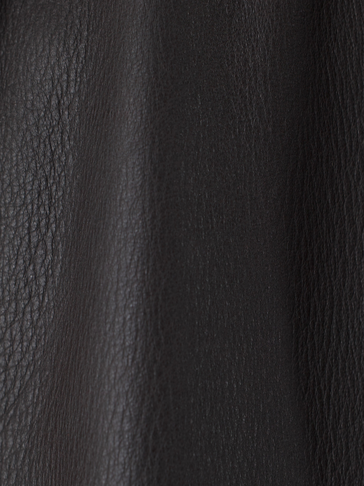 Brioni Dark Brown Deerskin Grain Leather Coat