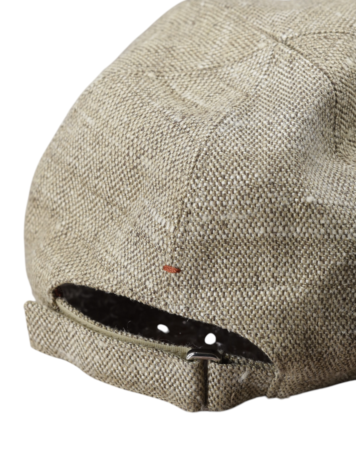 Loro Piana Brown Linen & Silk Boucle Summer Cap