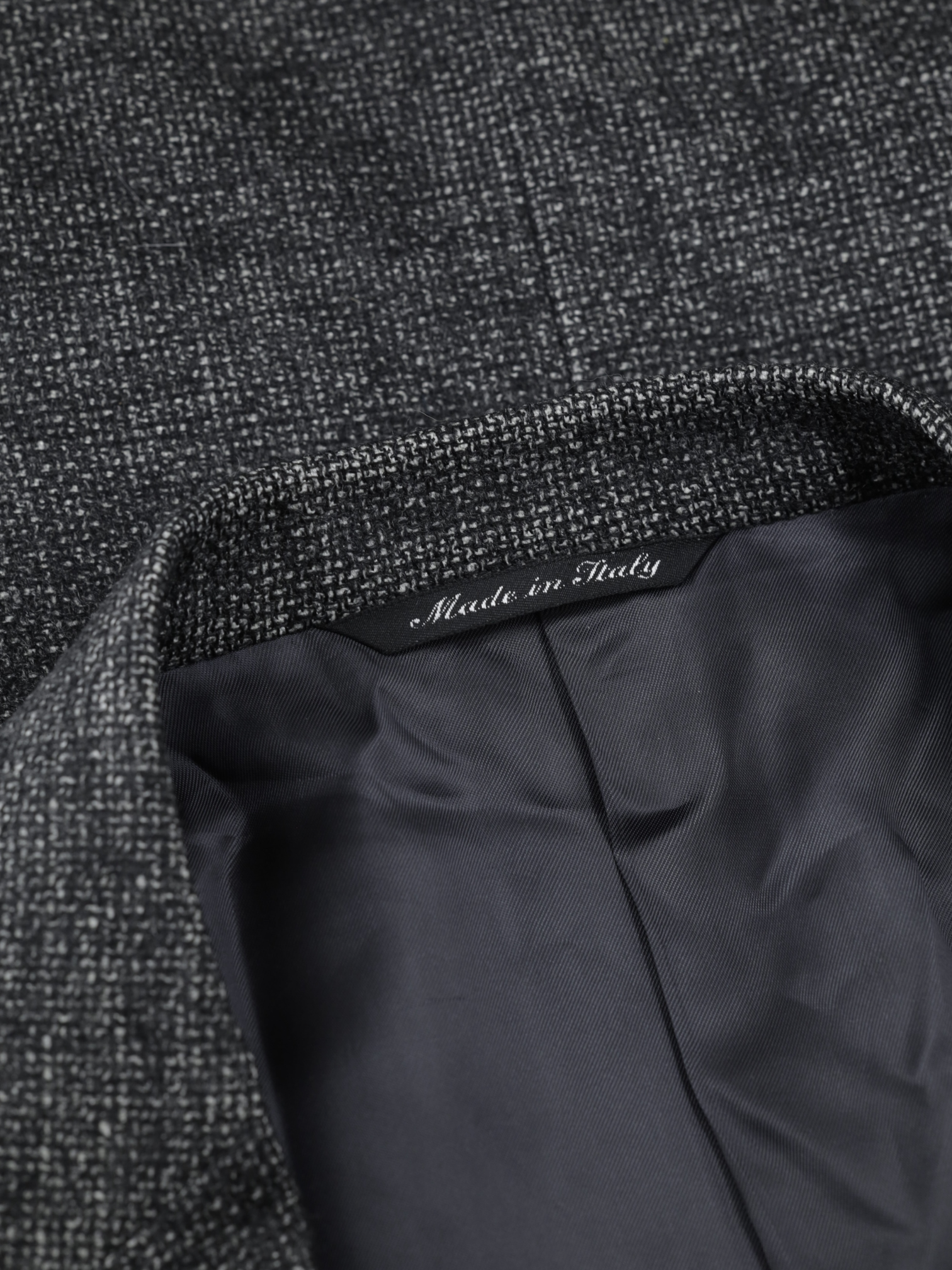 Canali Grey Wool, Cashmere & Silk Micro-Pattern Jacket