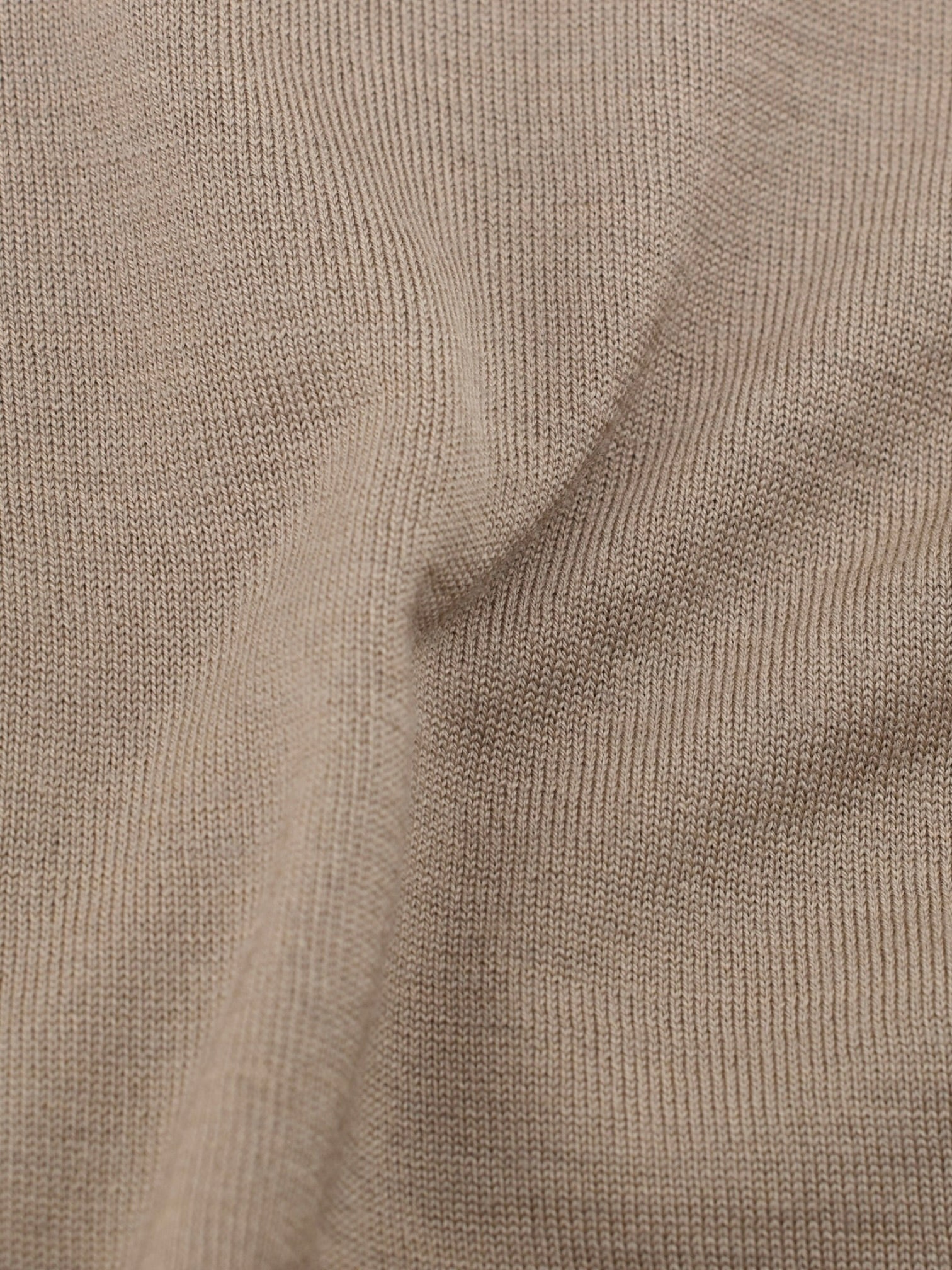 Brioni Light Brown Fine-Wool Jersey Knitted Full-Button Polo Shirt