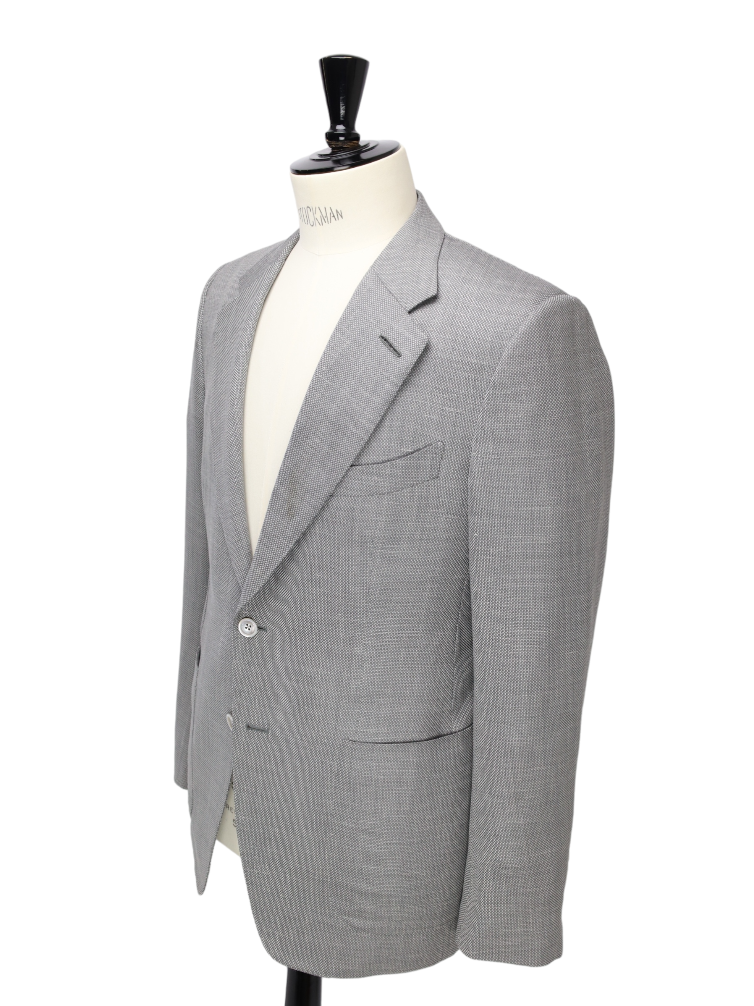 Tom Ford Light Grey Wool, Silk & Linen Windsor Jacket