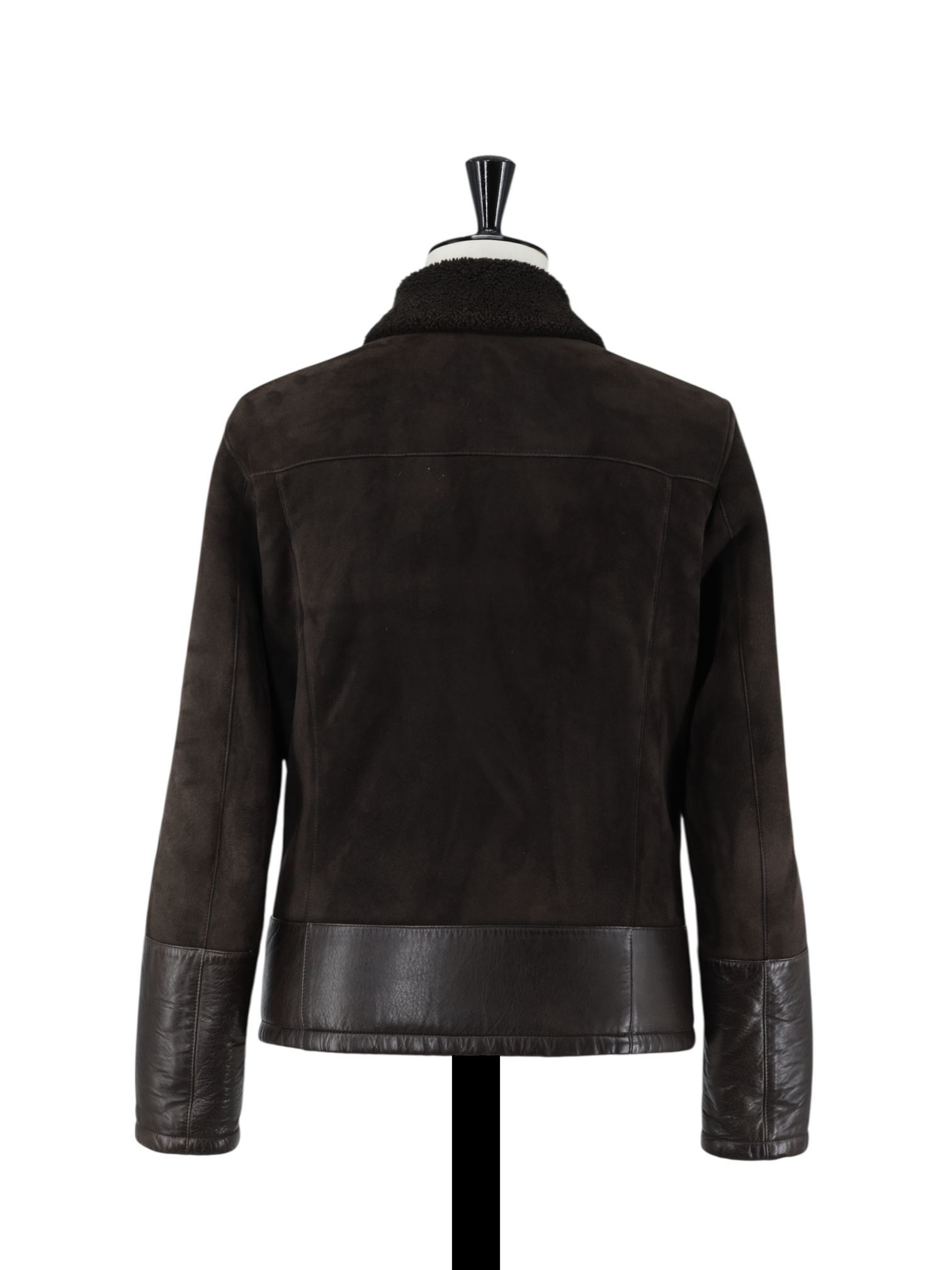 Corneliani Dark Brown Lambskin-Suède Lammy Blouson Jacket