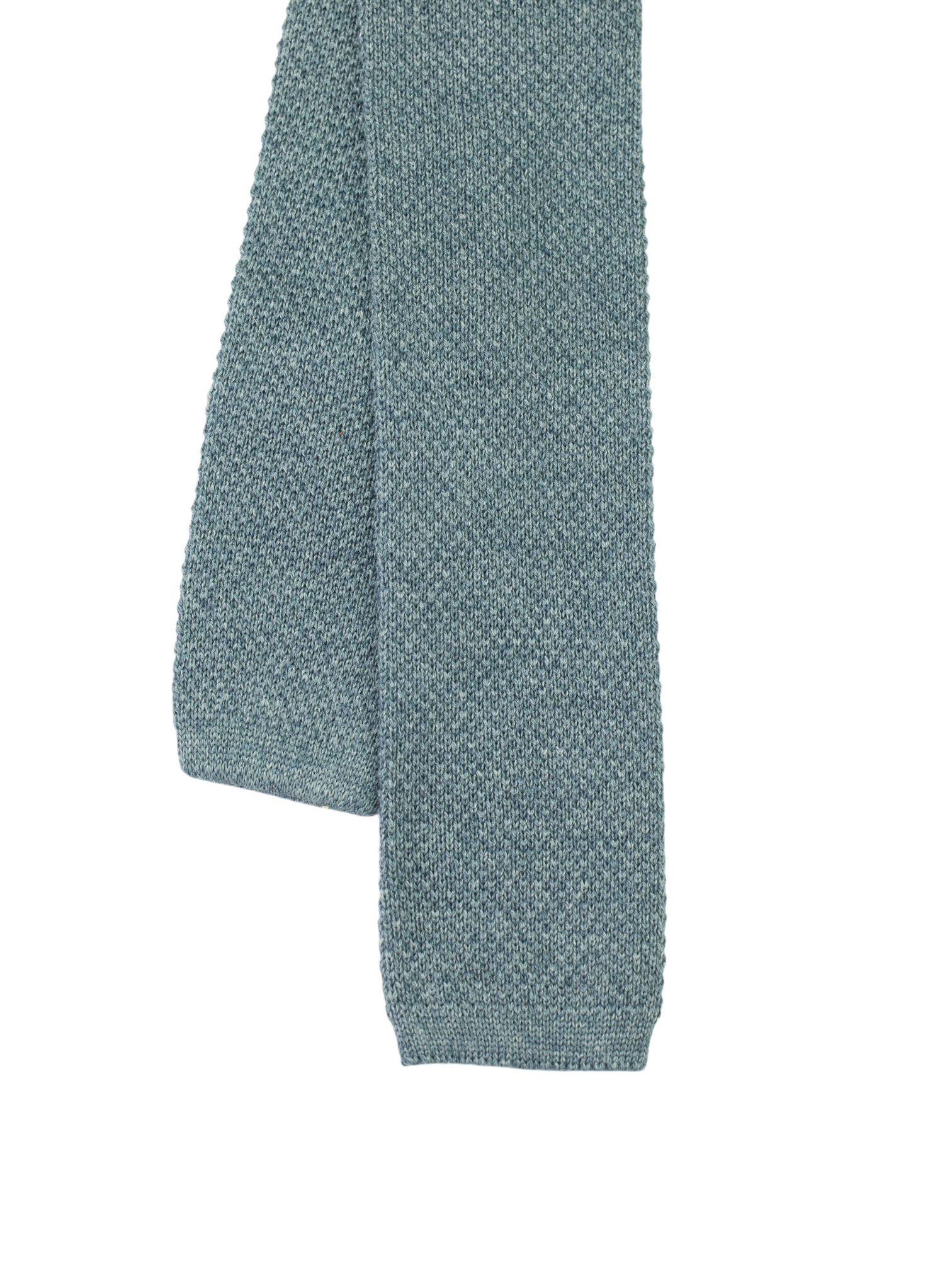 Loro Piana Steel Blue Cashmere & Silk Knitted Tie