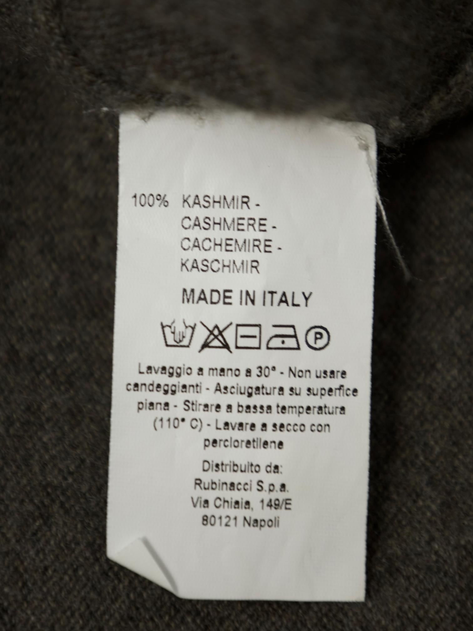 Rubinacci Taupe Cashmere Vest