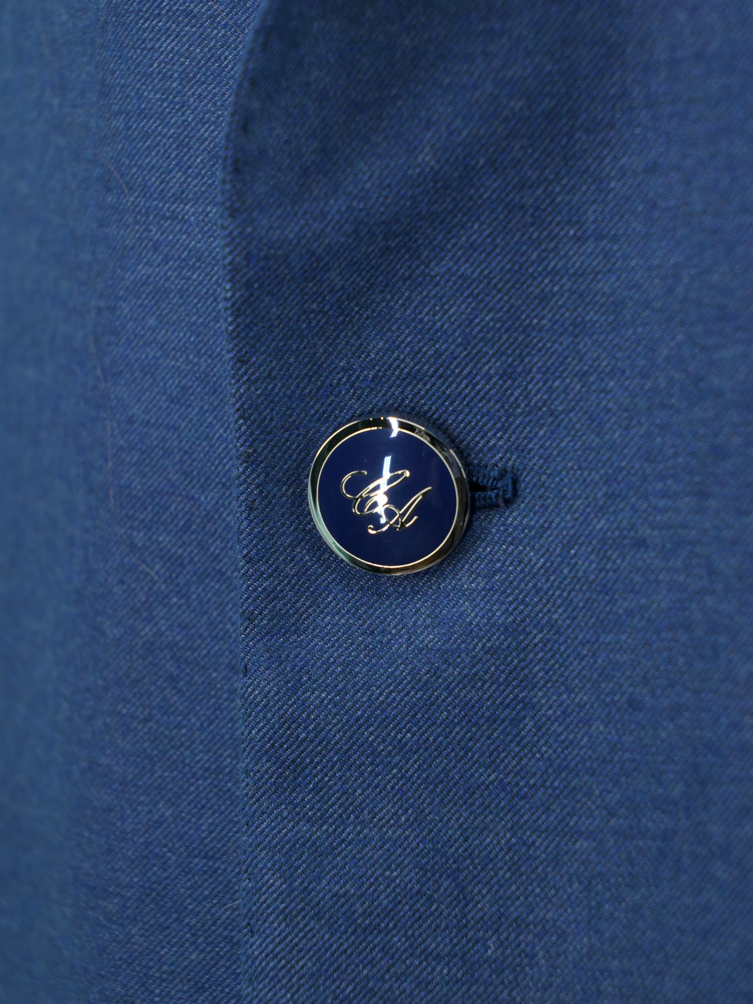 Cesare Attolini Blue Wool, Silk & Vicuña Twill Connaisseur Jacket
