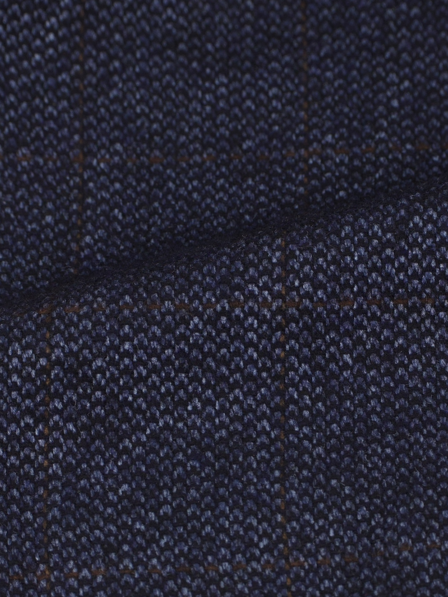 Brioni Blue & Brown Silk & Cashmere Windowpane Senato Jacket