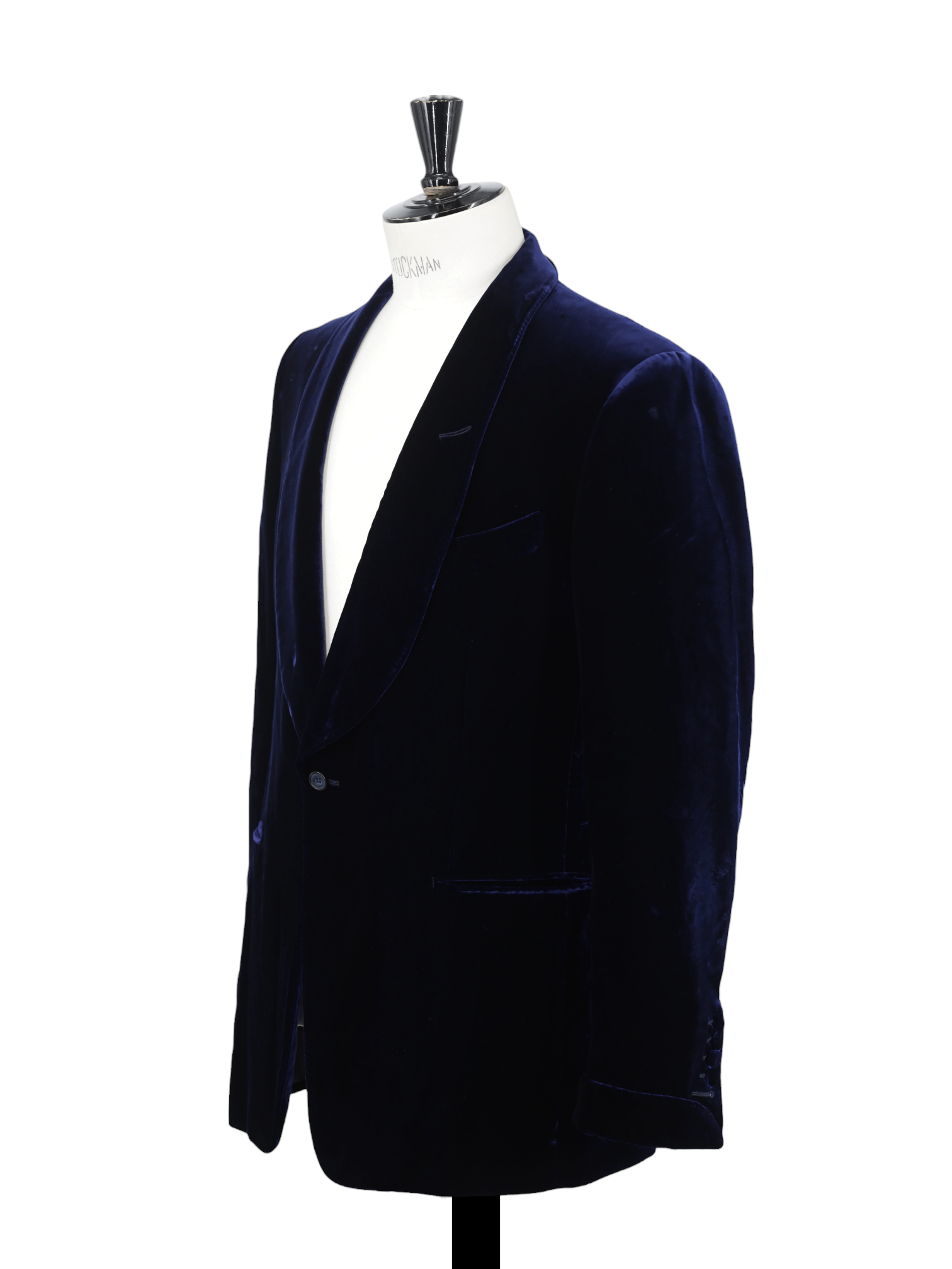 Tom Ford Dark Blue Viscose-Blend Shawl-Lapel Shelton Smoking Jacket