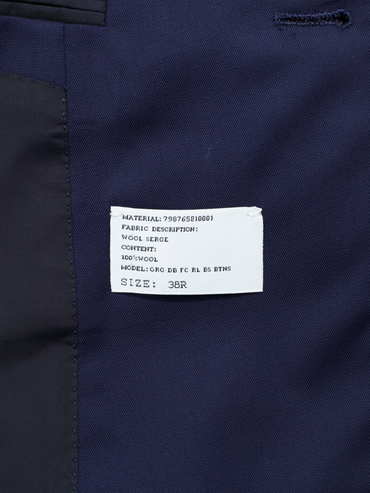Ralph Lauren Purple Label Dark Blue Double-Breasted Serge-Wool Gregory Jacket