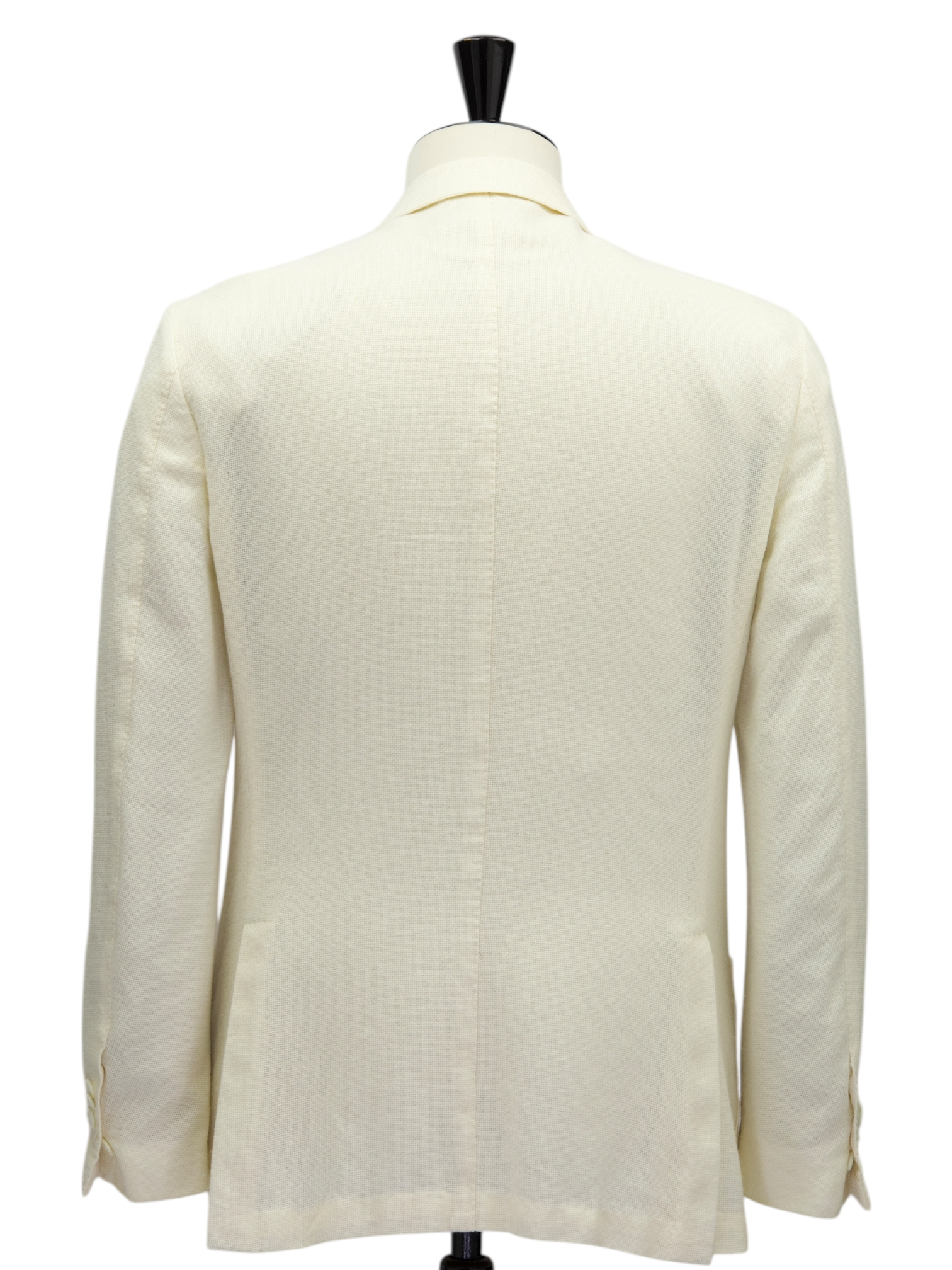 Corneliani Offwhite Wool, Silk & Linen Hopsack Jacket