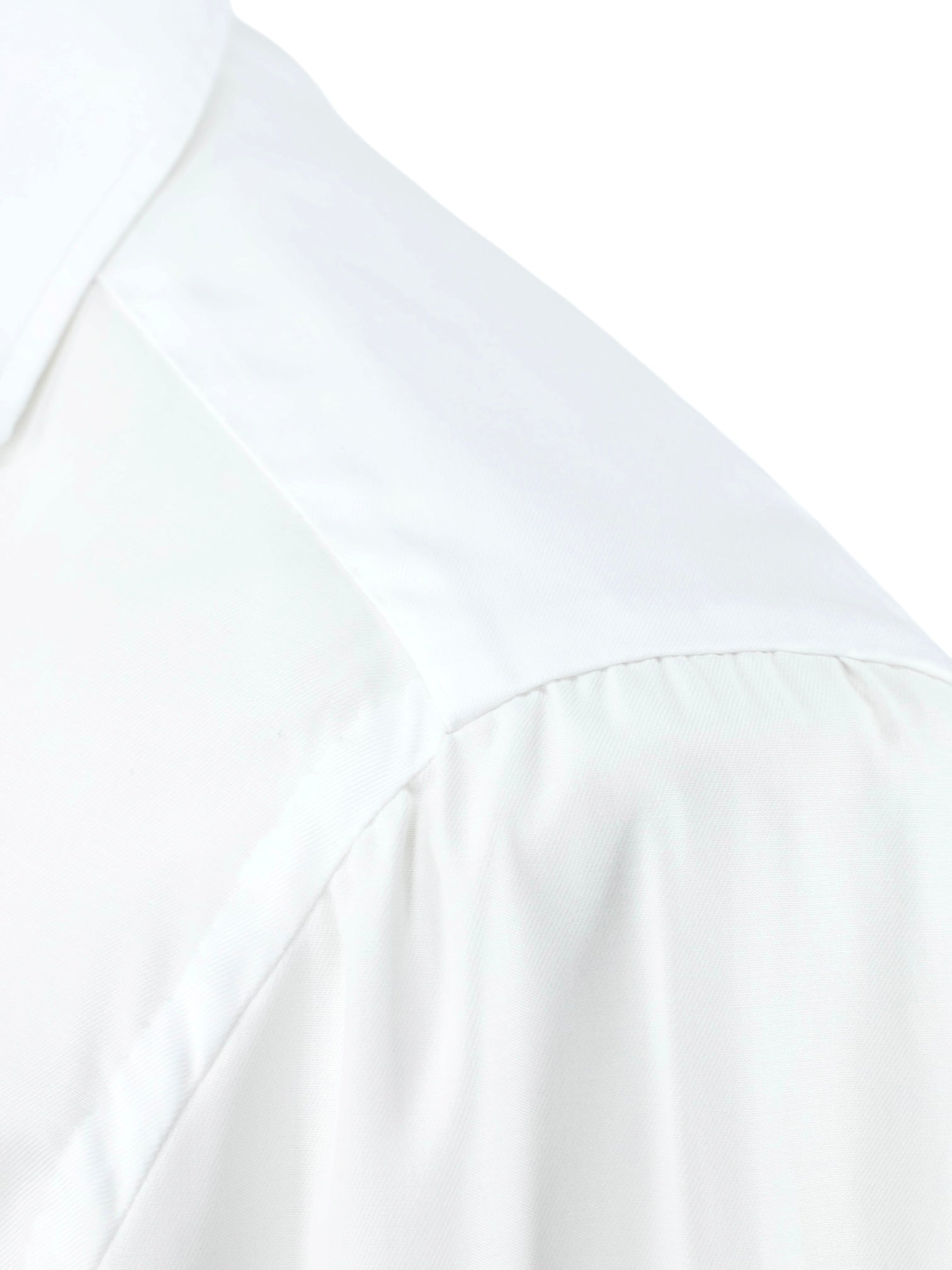 Finamore Esclusiva White Alumo Cotton Twill Shirt