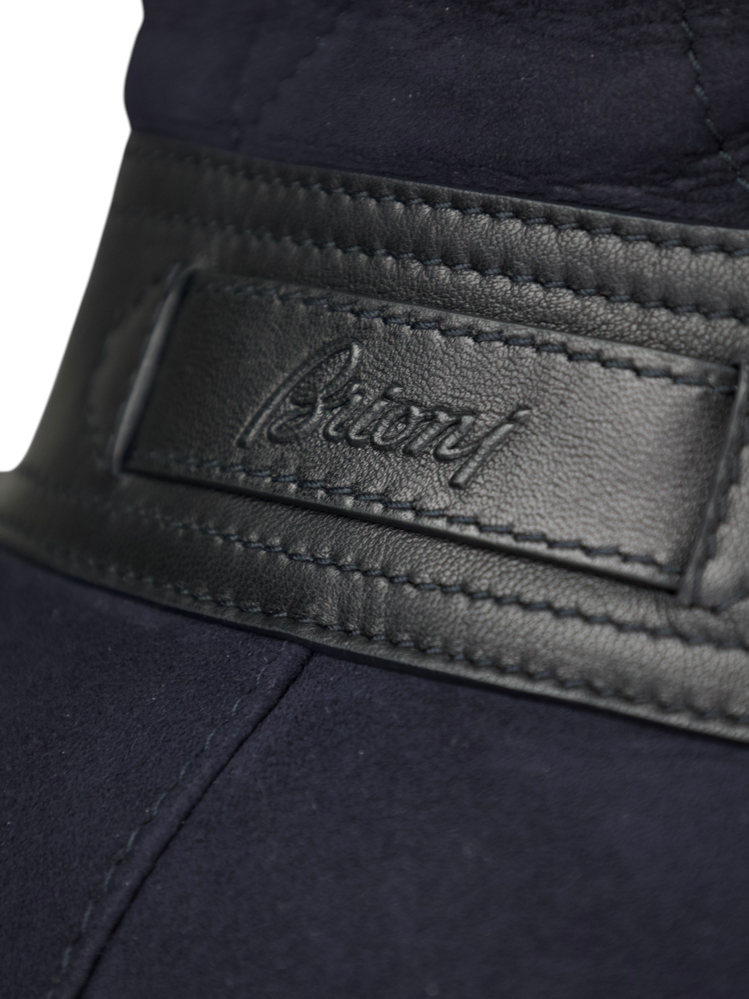 Brioni Dark Blue Lambskin Shearling Carcoat