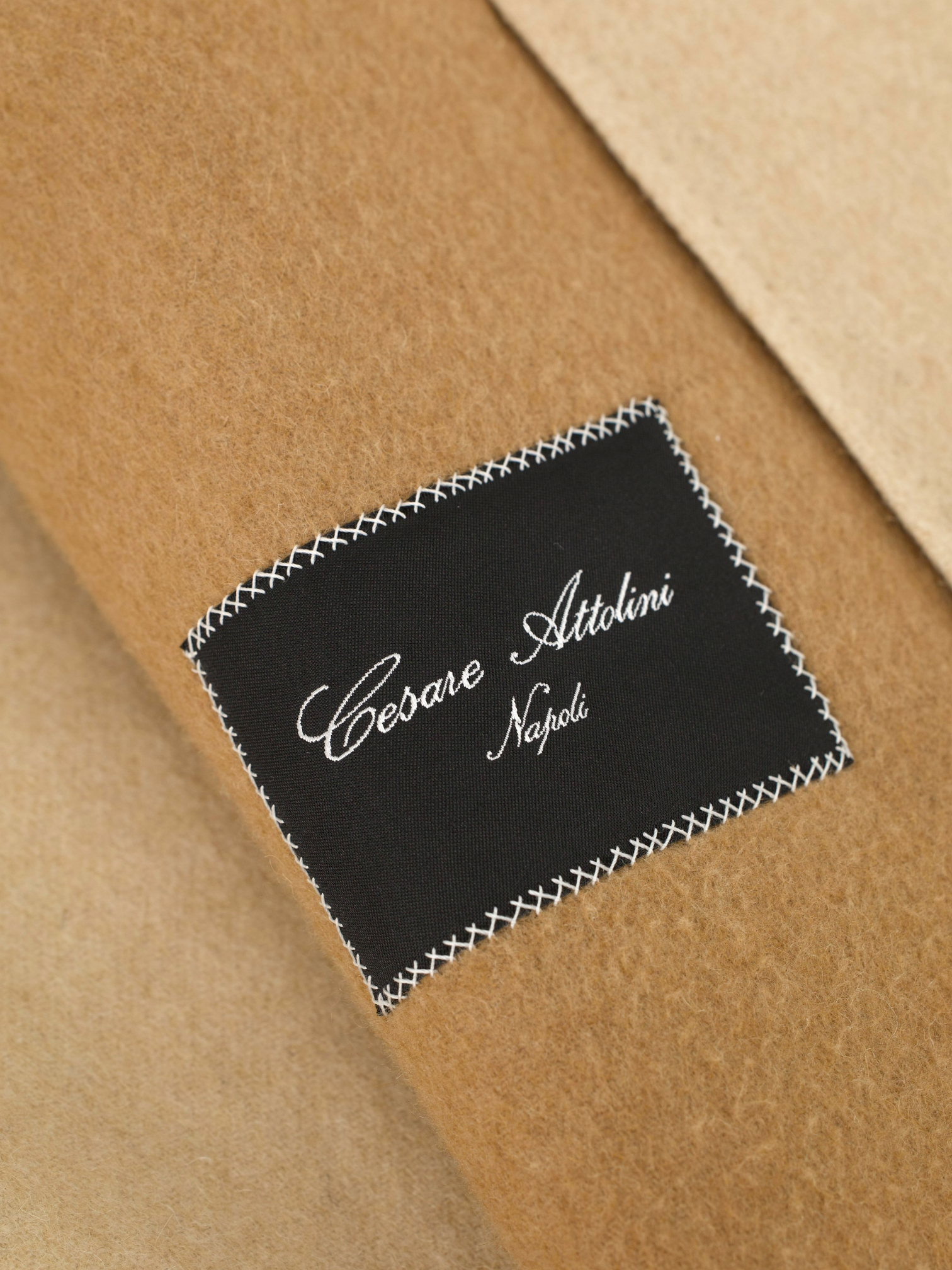 Cesare Attolini Beige Double-Faced Wool & Cashmere Sartorial Carcoat