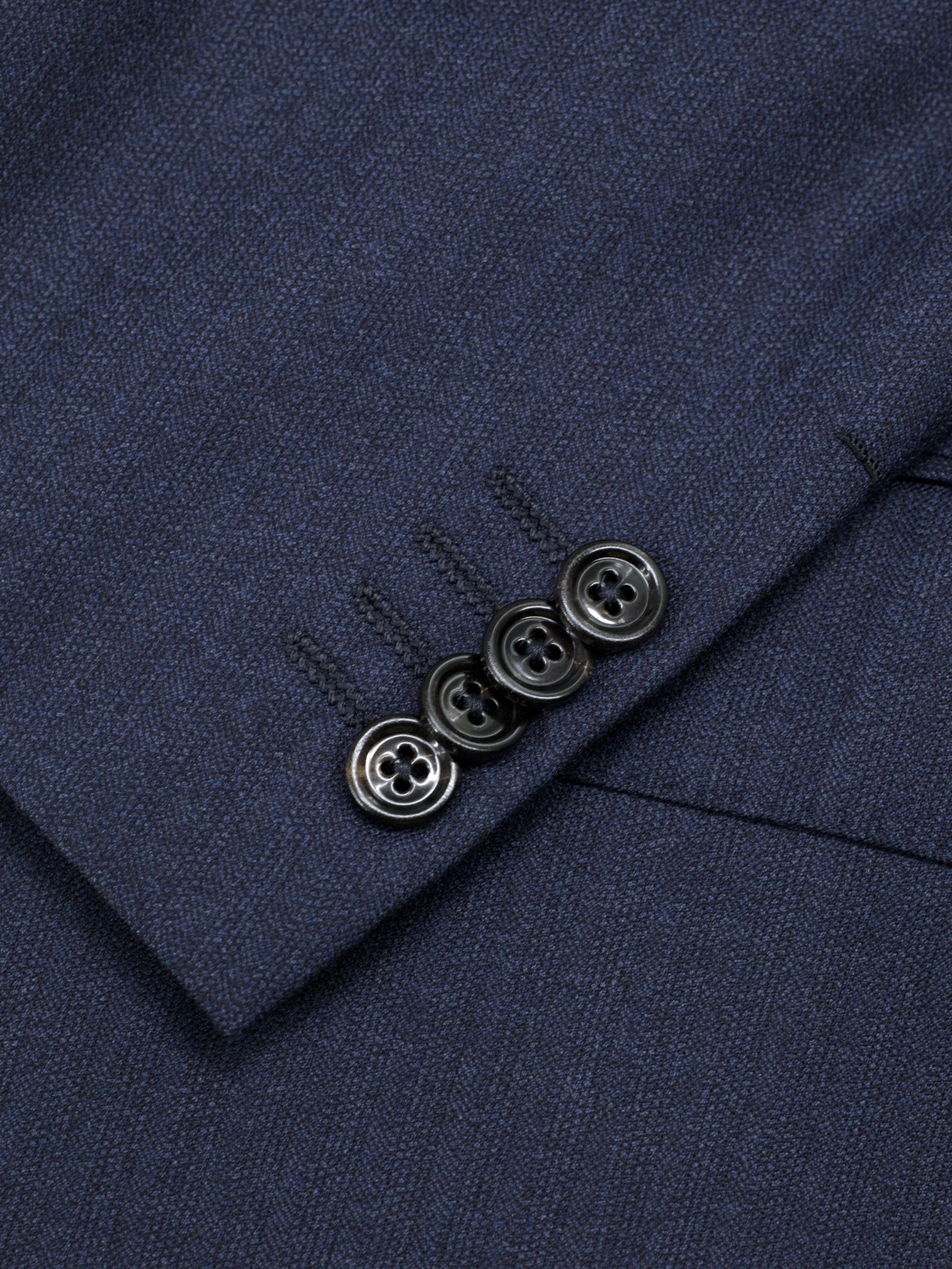 Ermenegildo Zegna Dark Blue 15-milmil-15 Wool Shadow-Stripe Milano Easy Suit